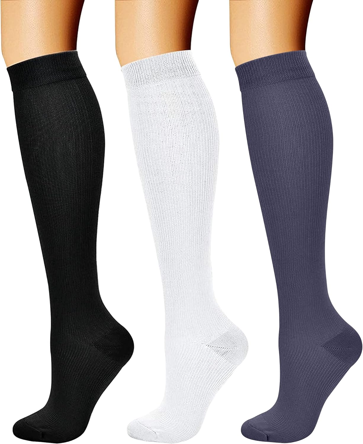 CHARMKING Compression Socks for Women & Men Circulation (3 Pairs) 15-20 mmHg is Best Support for Athletic Running Cycling CHARMKING Compression Socks for Women & Men Circulation (3 Pairs) 15-20 mmHg is Best Support for Athletic Running Cycling