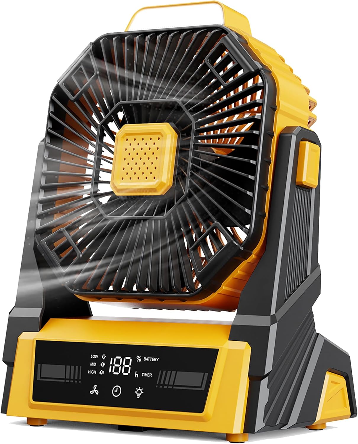 KopBeau Portable Camping Fan with Lights, 20000mAh Rechargeable Battery Operated Fan, Battery Powered Outdoor Beach Tent with 3 Speeds & Hook, Personal USB Table for Camping Accessories KopBeau Portable Camping Fan with Lights, 20000mAh Rechargeable Battery Operated Fan, Battery Powered Outdoor Beach Tent with 3 Speeds & Hook, Personal USB Table for Camping Accessories