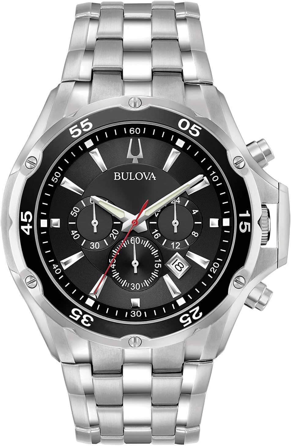 Bulova Men’s Classic Sport Stainless Steel 6-Hand Chronograph Quartz Watch Bulova Men’s Classic Sport Stainless Steel 6-Hand Chronograph Quartz Watch