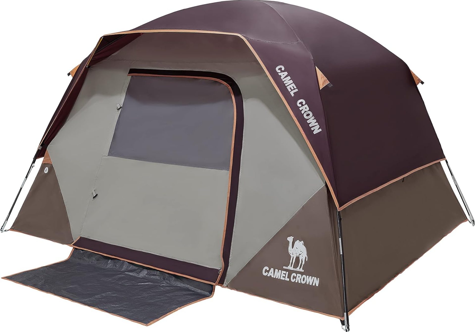 CAMEL CROWN Tents for Camping 4/8 Person Waterproof Quick Setup Folding Outdoor Backpacking Tents 4 People Family Hiking CAMEL CROWN Tents for Camping 4/8 Person Waterproof Quick Setup Folding Outdoor Backpacking Tents 4 People Family Hiking