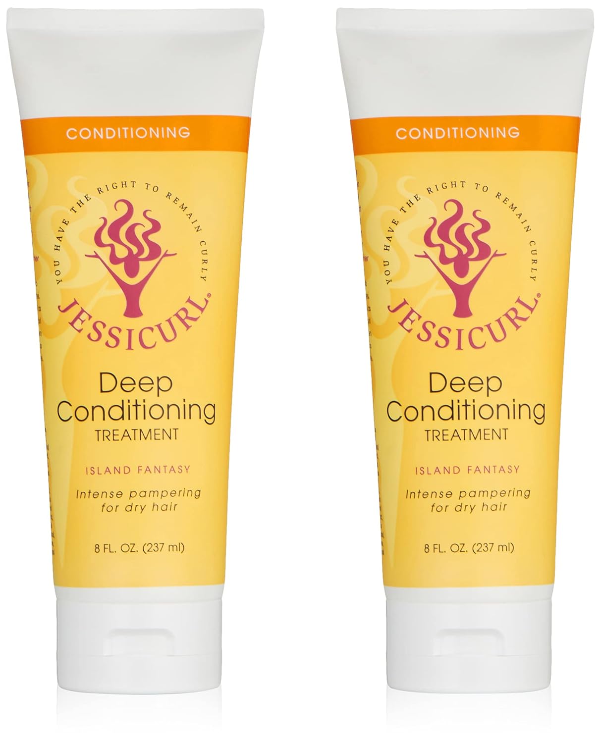 Jessicurl, Deep Conditioning Treatment, Island Fantasy, 16 Fl oz. Deep Conditioner for Dry Damaged Hair, great Anti Frizz Hair Mask and Leave in Conditioner for Curly Hair Jessicurl, Deep Conditioning Treatment, Island Fantasy, 16 Fl oz. Deep Conditioner for Dry Damaged Hair, great Anti Frizz Hair Mask and Leave in Conditioner for Curly Hair