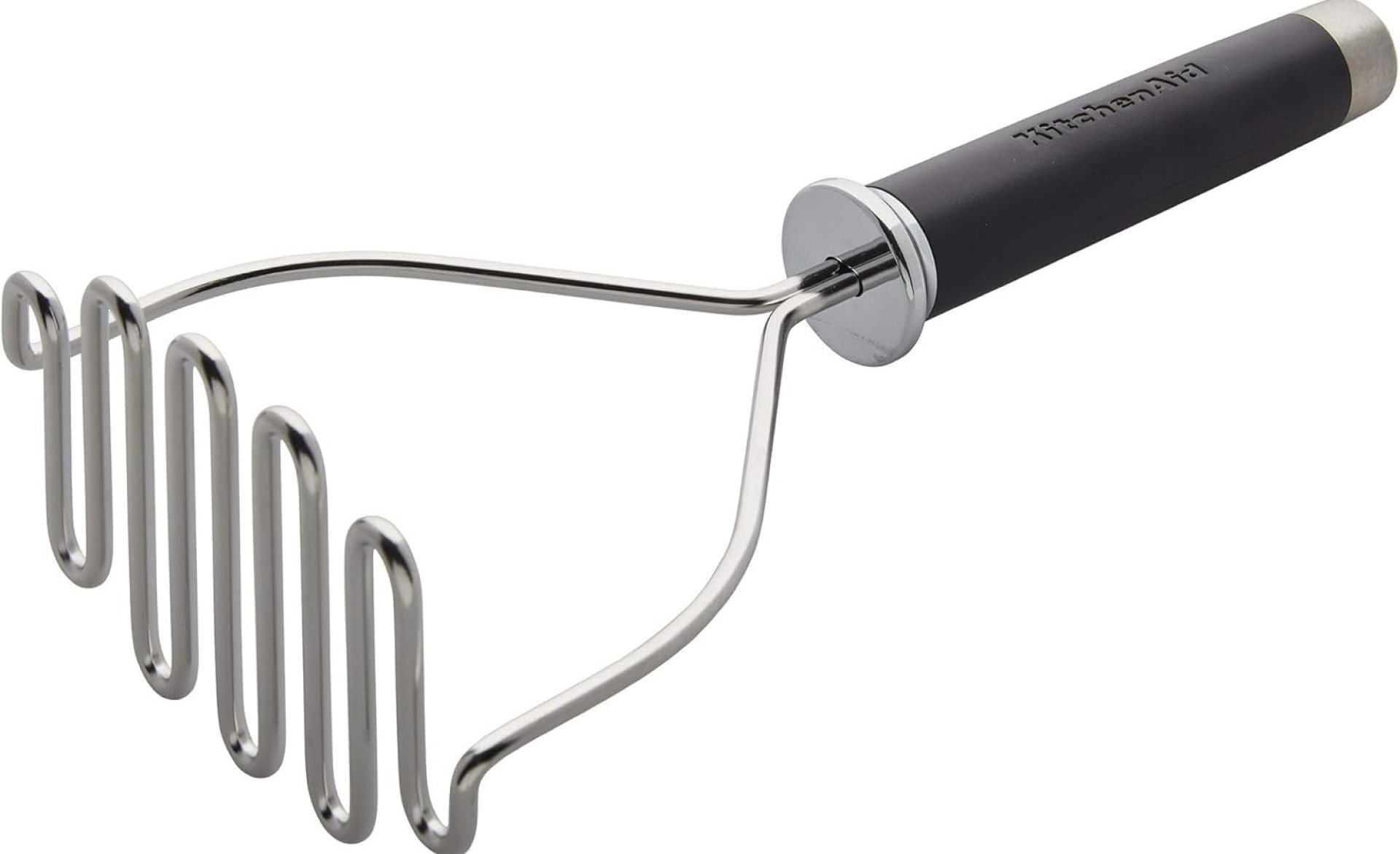 KitchenAid Gourmet Stainless Steel Wire Masher, 10.24-Inch, Black KitchenAid Gourmet Stainless Steel Wire Masher, 10.24-Inch, Black