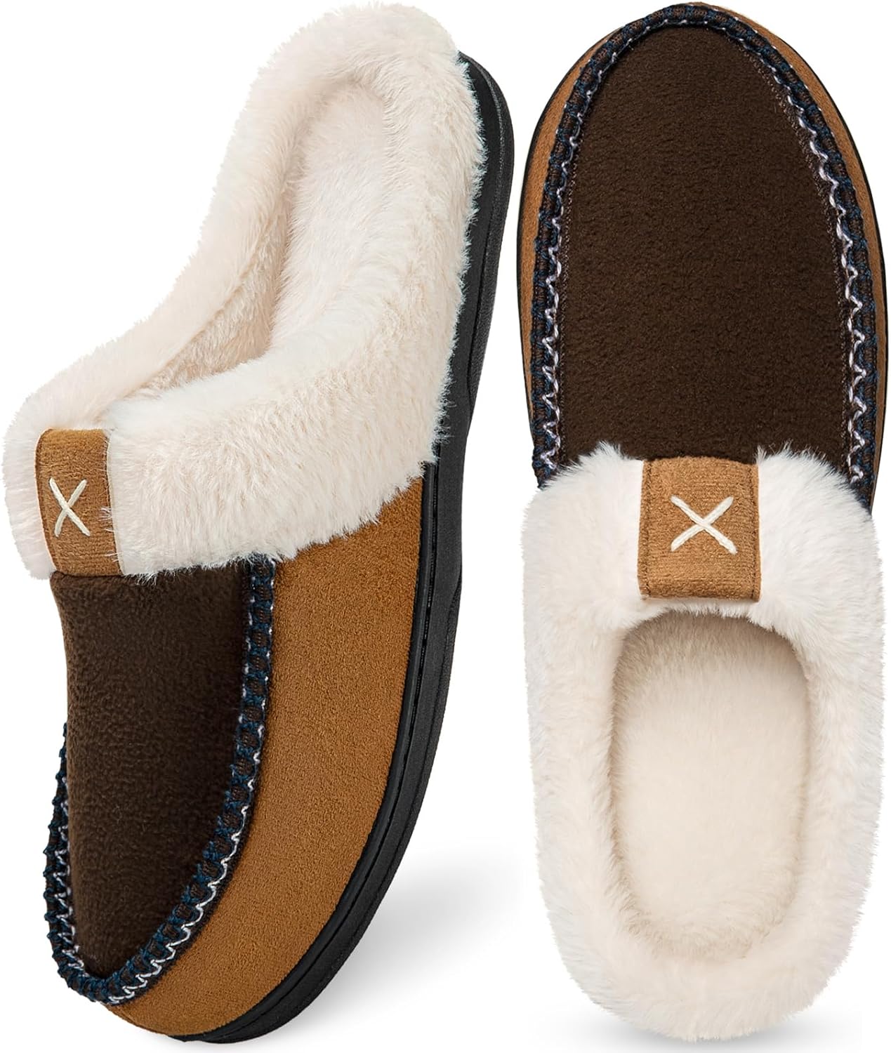 Homitem Men’s Memory Foam Slippers,Fuzzy Wool-Like Plush Fleece Lined House Shoes Indoor Outdoor Slippers for men, Anti-Skid Rubber Sole Home Bedroom Slippers Homitem Men’s Memory Foam Slippers,Fuzzy Wool-Like Plush Fleece Lined House Shoes Indoor Outdoor Slippers for men, Anti-Skid Rubber Sole Home Bedroom Slippers