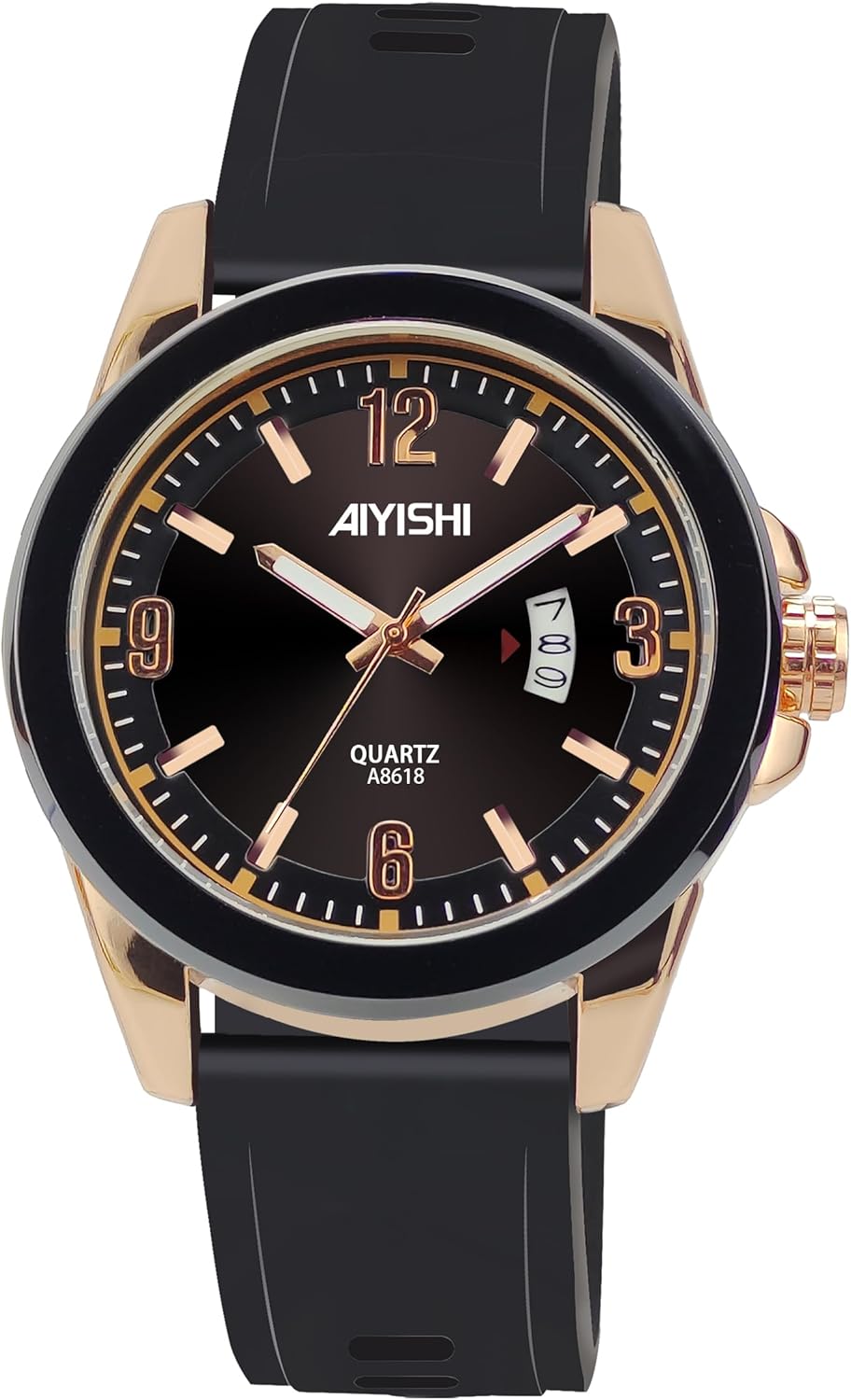 Stylish Wrist Watches for Mens,Calendar Casual Business Sport Military Waterproof Rubber Silicone Band Watch Stylish Wrist Watches for Mens,Calendar Casual Business Sport Military Waterproof Rubber Silicone Band Watch