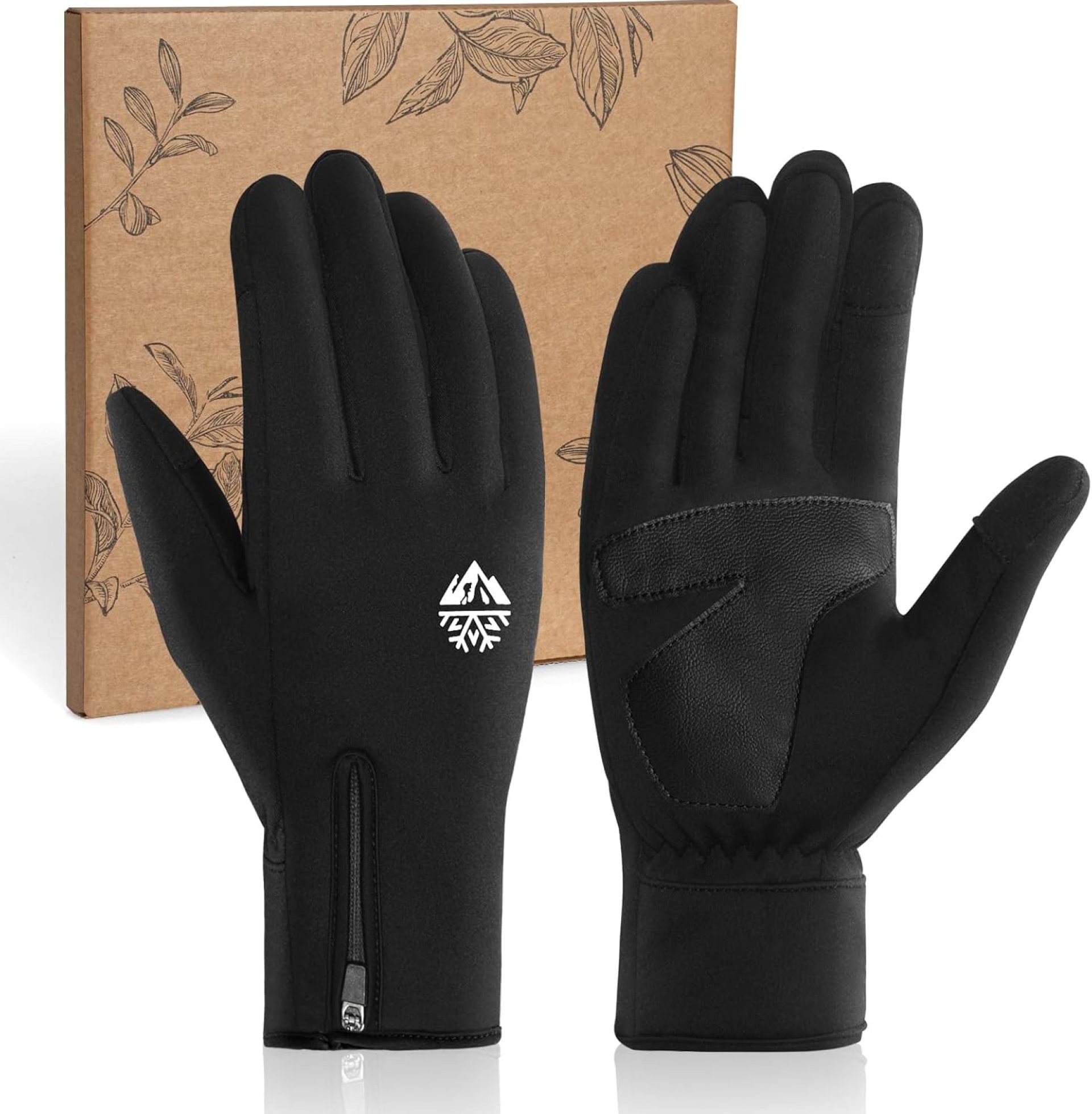 RIGWARL Winter Thermal Gloves Men and Women, Waterproof Touchscreen Cold Weather Gloves with Adjustable Zippered Wrist RIGWARL Winter Thermal Gloves Men and Women, Waterproof Touchscreen Cold Weather Gloves with Adjustable Zippered Wrist