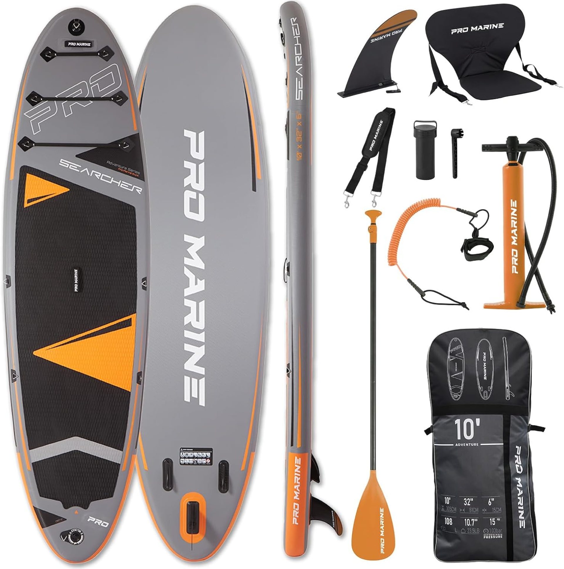 Inflatable Stand Up Paddle Boards Extra Wide Paddleboard with Aluminum Paddle SUP Accessories Waterproof Bag, Non-Slip Comfort Deck for Youth & Adults (Orange) Inflatable Stand Up Paddle Boards Extra Wide Paddleboard with Aluminum Paddle SUP Accessories Waterproof Bag, Non-Slip Comfort Deck for Youth & Adults (Orange)