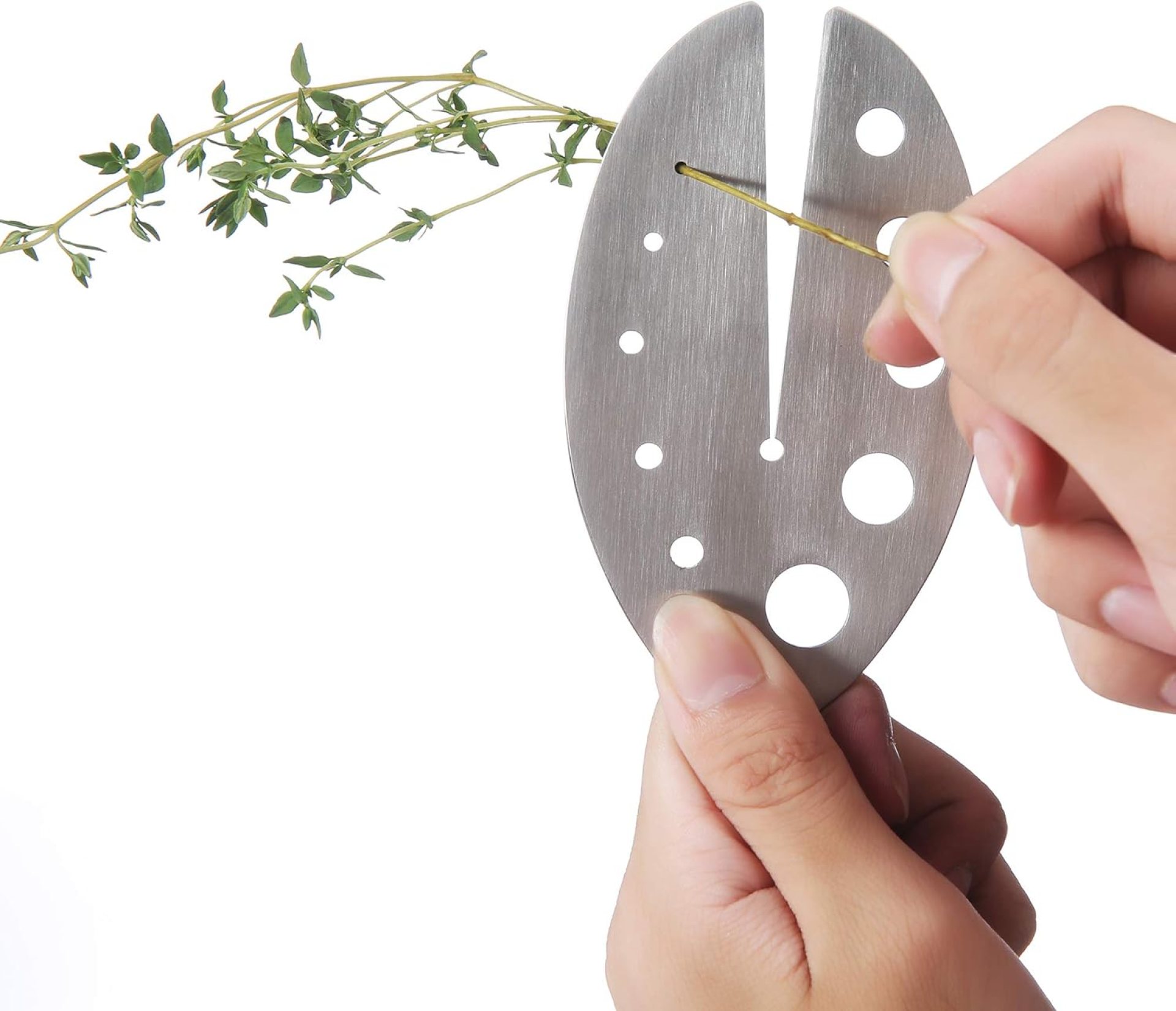 Herb Stripper Tool, Stainless Steel Herb Leaf Zipper for Kale, Chard, Collard Greens, Rosemary and Thyme Herb Stripper Tool, Stainless Steel Herb Leaf Zipper for Kale, Chard, Collard Greens, Rosemary and Thyme