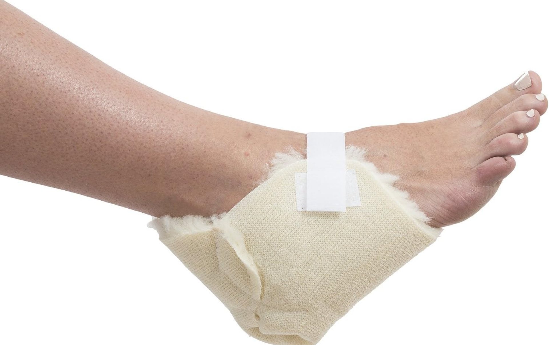 Essential Medical Supply Sheepette Synthetic Sheepskin Soft Heel Protectors with Securing Strap Essential Medical Supply Sheepette Synthetic Sheepskin Soft Heel Protectors with Securing Strap