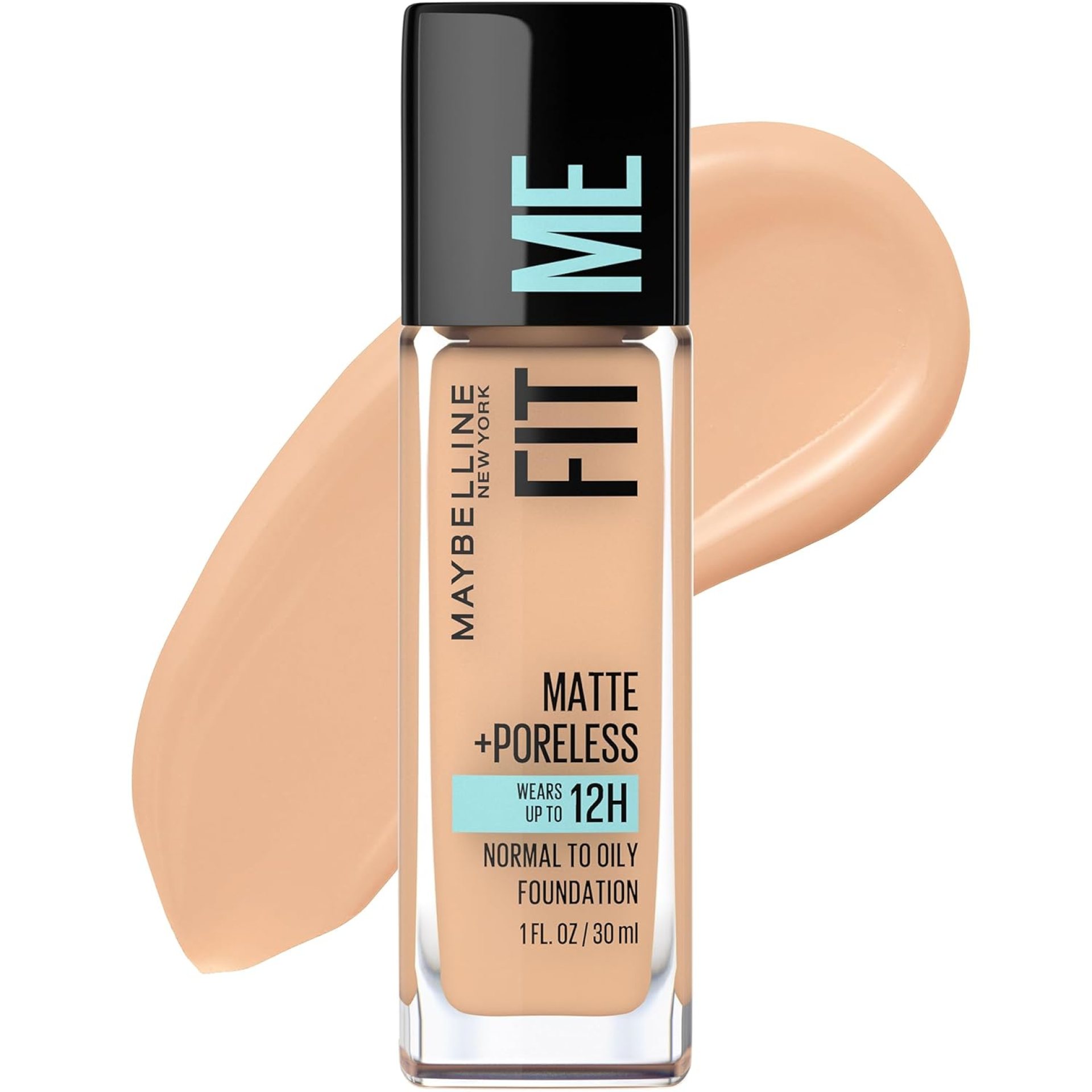 Maybelline Fit Me Matte + Poreless Liquid Oil-Free Foundation Makeup, True Beige, 1 Count (Packaging May Vary) Maybelline Fit Me Matte + Poreless Liquid Oil-Free Foundation Makeup, True Beige, 1 Count (Packaging May Vary)