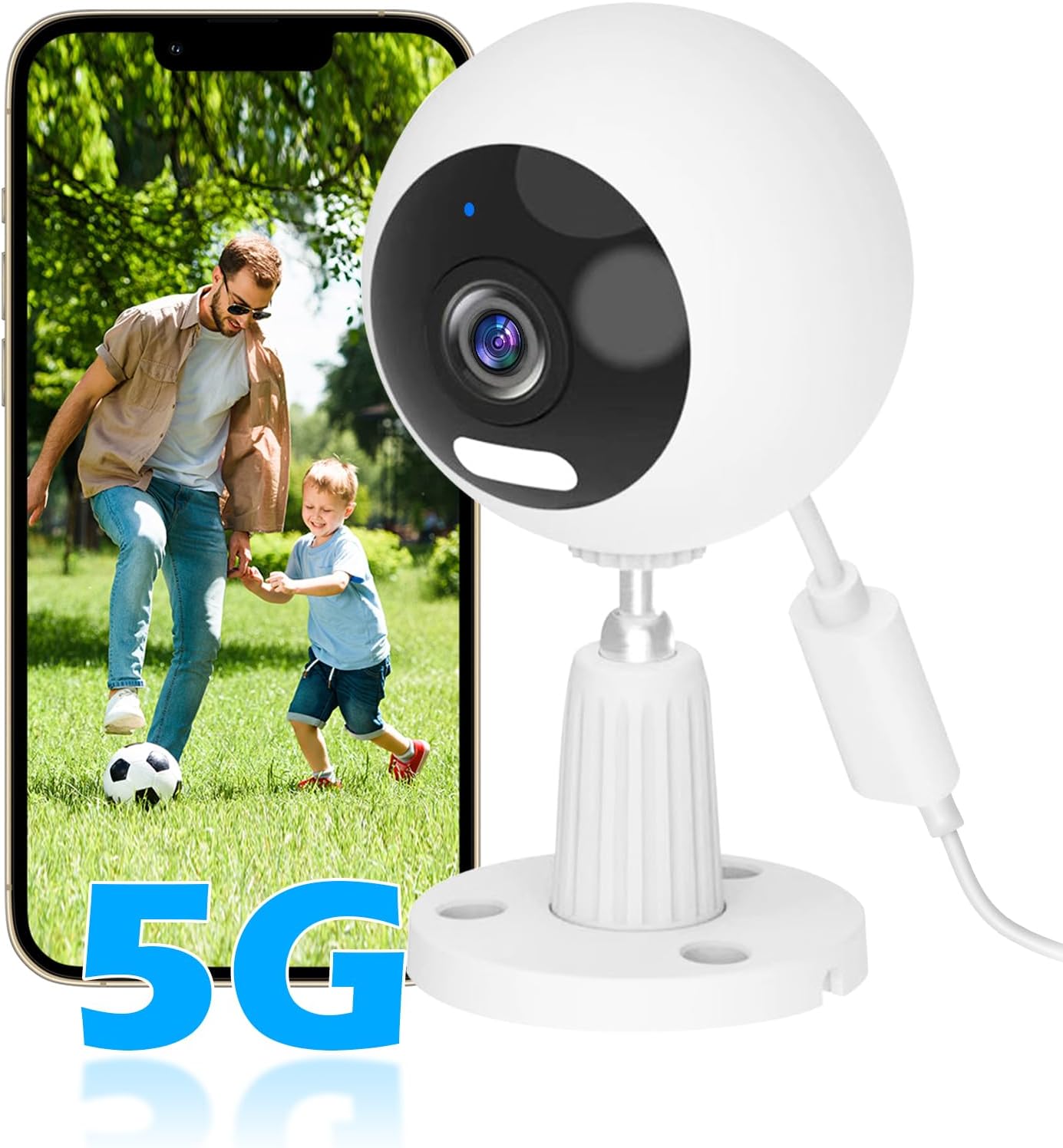 5G/2.4G Outdoor/Indoor Security Camera,1080P Baby/Elder/Dog/Pet Camera with Phone App, WiFi Baby Monitor, Motion Detection, Alarm Siren, Night Vision, IP66 Waterproof, Two-way Talk, SD/Cloud 5G/2.4G Outdoor/Indoor Security Camera,1080P Baby/Elder/Dog/Pet Camera with Phone App, WiFi Baby Monitor, Motion Detection, Alarm Siren, Night Vision, IP66 Waterproof, Two-way Talk, SD/Cloud