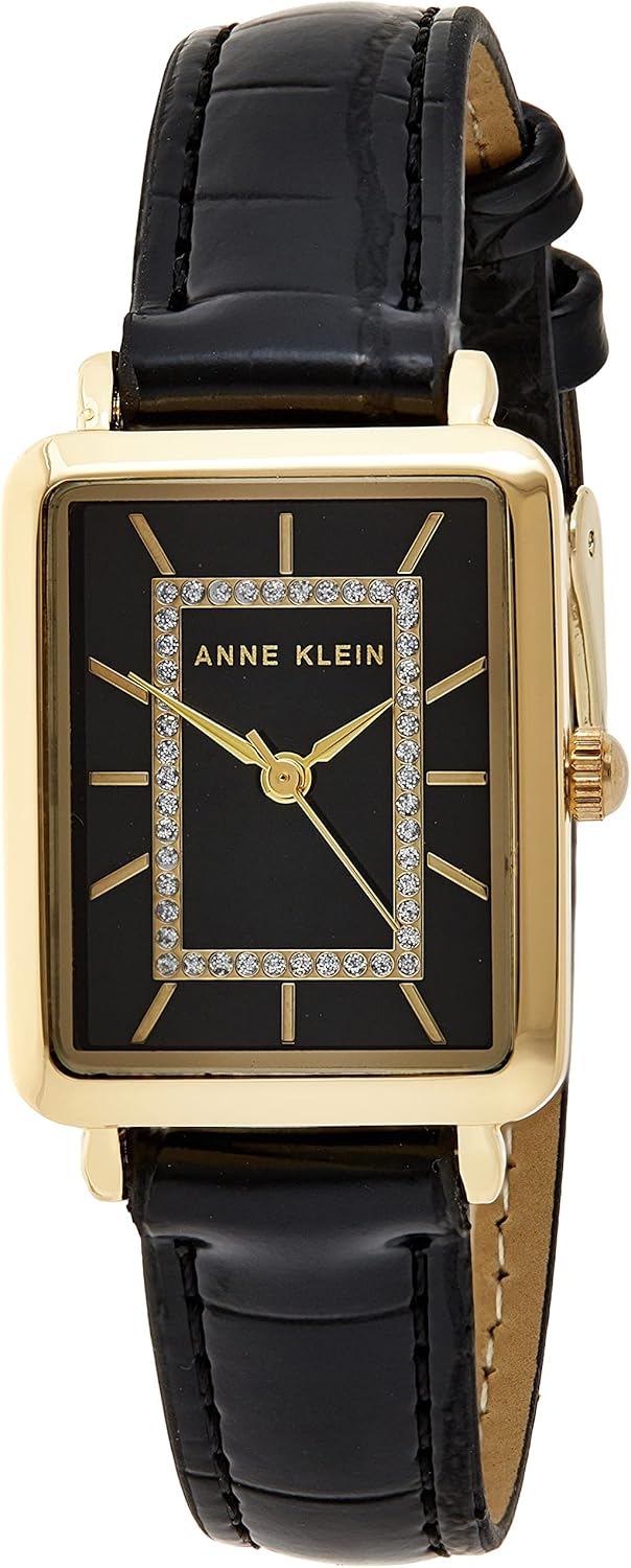 Anne Klein Women’s Glitter Accented Croco-Grain Strap Watch, AK/3820 Anne Klein Women’s Glitter Accented Croco-Grain Strap Watch, AK/3820