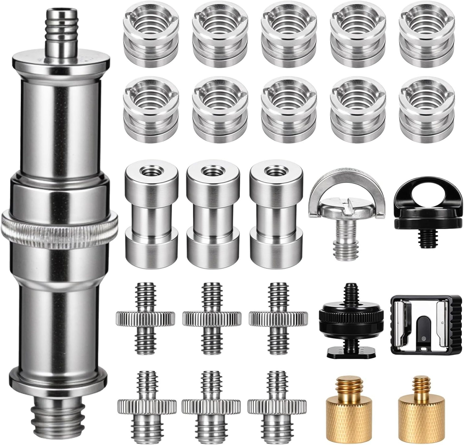 Camera Tripod Adapter 26 Packs Camera Screws Mount Set Tripod Mount Adapter Set 1/4 to 1/4 Tripod Screw 1/4 to 3/8 Camera Mount Adapter Hot Shoe Adapter for Tripod Monopod Ballhead Quick Release Plate Camera Tripod Adapter 26 Packs Camera Screws Mount Set Tripod Mount Adapter Set 1/4 to 1/4 Tripod Screw 1/4 to 3/8 Camera Mount Adapter Hot Shoe Adapter for Tripod Monopod Ballhead Quick Release Plate