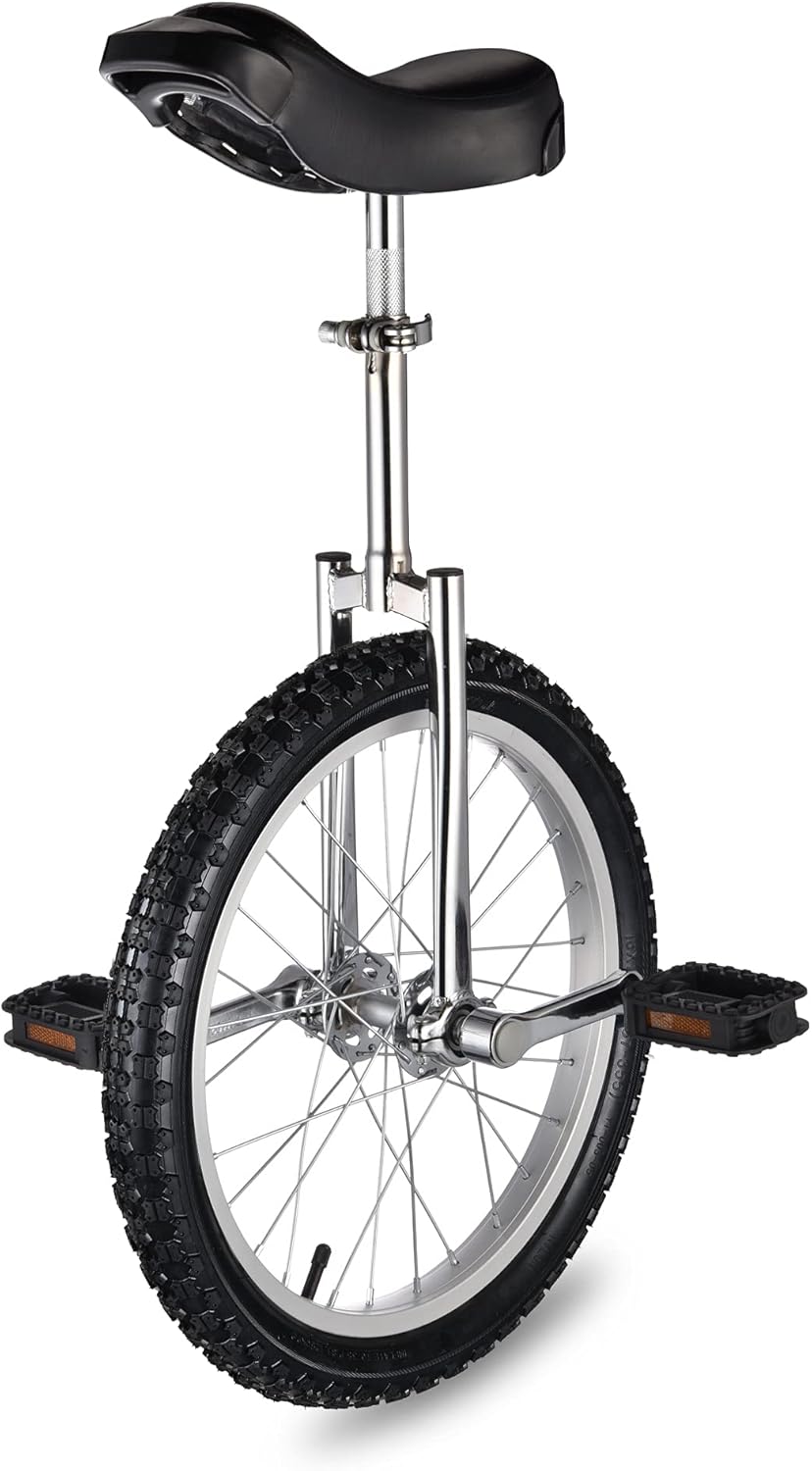 AW 16/18/20/24 Inch Wheel Outdoor Unicycle Adjustable Seat Exercise Bicycle Fit Adults Kids Outdoor Sports Fitness Exercise, for Choice AW 16/18/20/24 Inch Wheel Outdoor Unicycle Adjustable Seat Exercise Bicycle Fit Adults Kids Outdoor Sports Fitness Exercise, for Choice