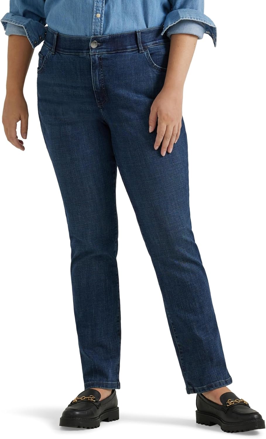 Lee womens Plus Size Ultra Lux Comfort With Flex Motion Straight Leg Jean Lee womens Plus Size Ultra Lux Comfort With Flex Motion Straight Leg Jean