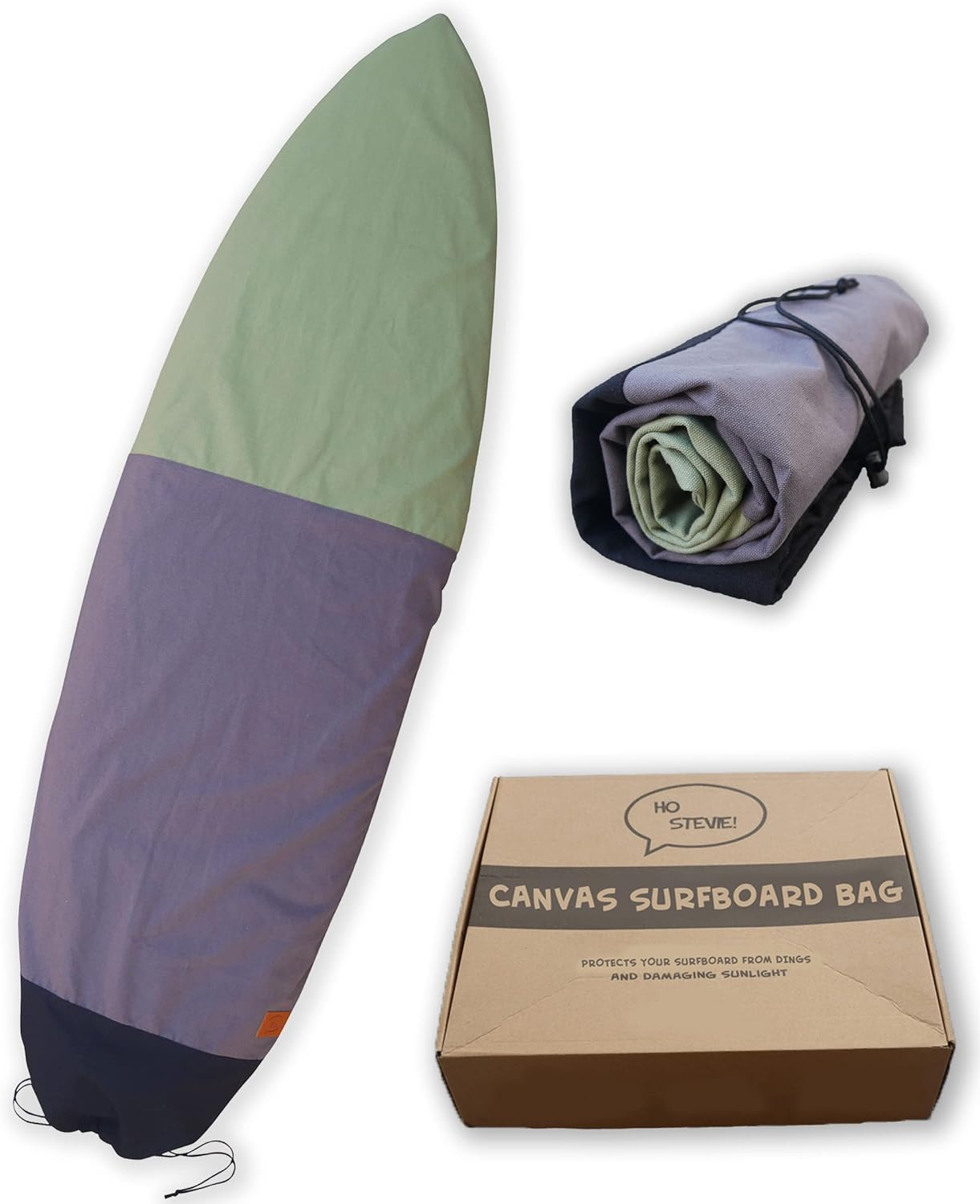 Ho Stevie! Canvas Surfboard Bag Cover – No Melted Wax on Car – Sun/Ding Protection Ho Stevie! Canvas Surfboard Bag Cover – No Melted Wax on Car – Sun/Ding Protection