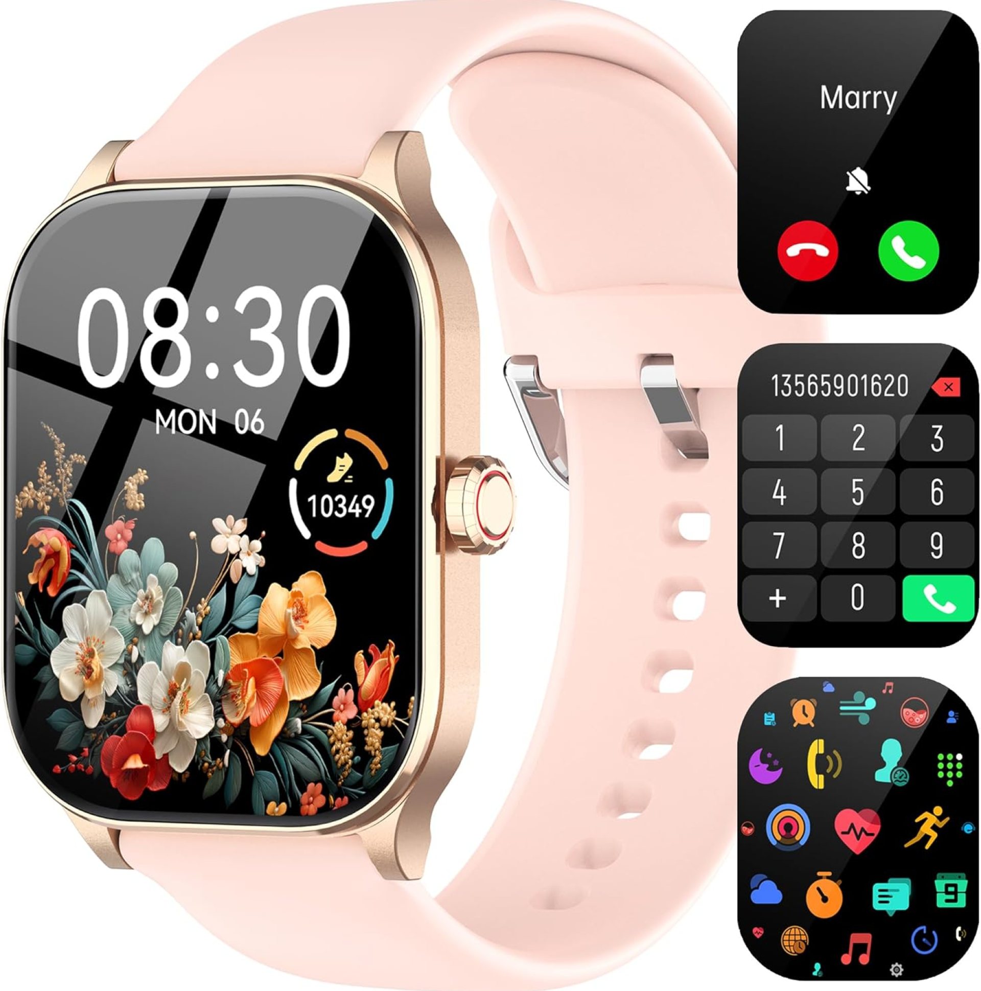 Smart Watch for Women Men, 2.01″ HD Smartwatch (Answer/Make Call), Fitness Tracker with 100+ Sport Modes, IP68 Waterproof, Heart Rate/Sleep/Spo2 Monitor, Activity Tracker for Android and iPhone Smart Watch for Women Men, 2.01″ HD Smartwatch (Answer/Make Call), Fitness Tracker with 100+ Sport Modes, IP68 Waterproof, Heart Rate/Sleep/Spo2 Monitor, Activity Tracker for Android and iPhone