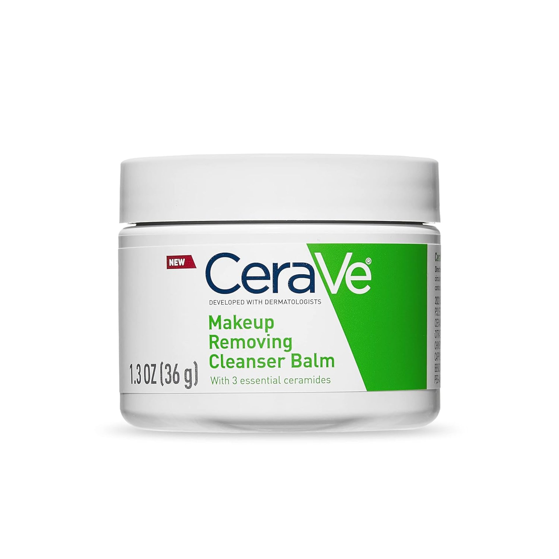 CeraVe Cleansing Balm Makeup Remover, Waterproof Makeup Remover With Ceramides & Plant-Based Jojoba Oil To Nourish & Hydrate, Non-Comedogenic & Fragrance Free, 1.3 Oz CeraVe Cleansing Balm Makeup Remover, Waterproof Makeup Remover With Ceramides & Plant-Based Jojoba Oil To Nourish & Hydrate, Non-Comedogenic & Fragrance Free, 1.3 Oz