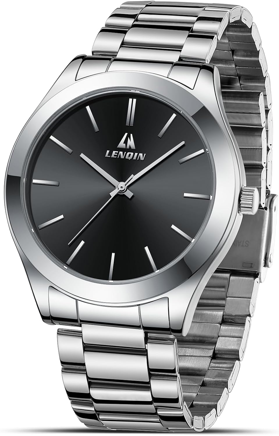 LN LENQIN Mens Watches Waterproof Stainless Steel Watch for Men Analog Quartz Fashion Business Designer Wristwatch LN LENQIN Mens Watches Waterproof Stainless Steel Watch for Men Analog Quartz Fashion Business Designer Wristwatch