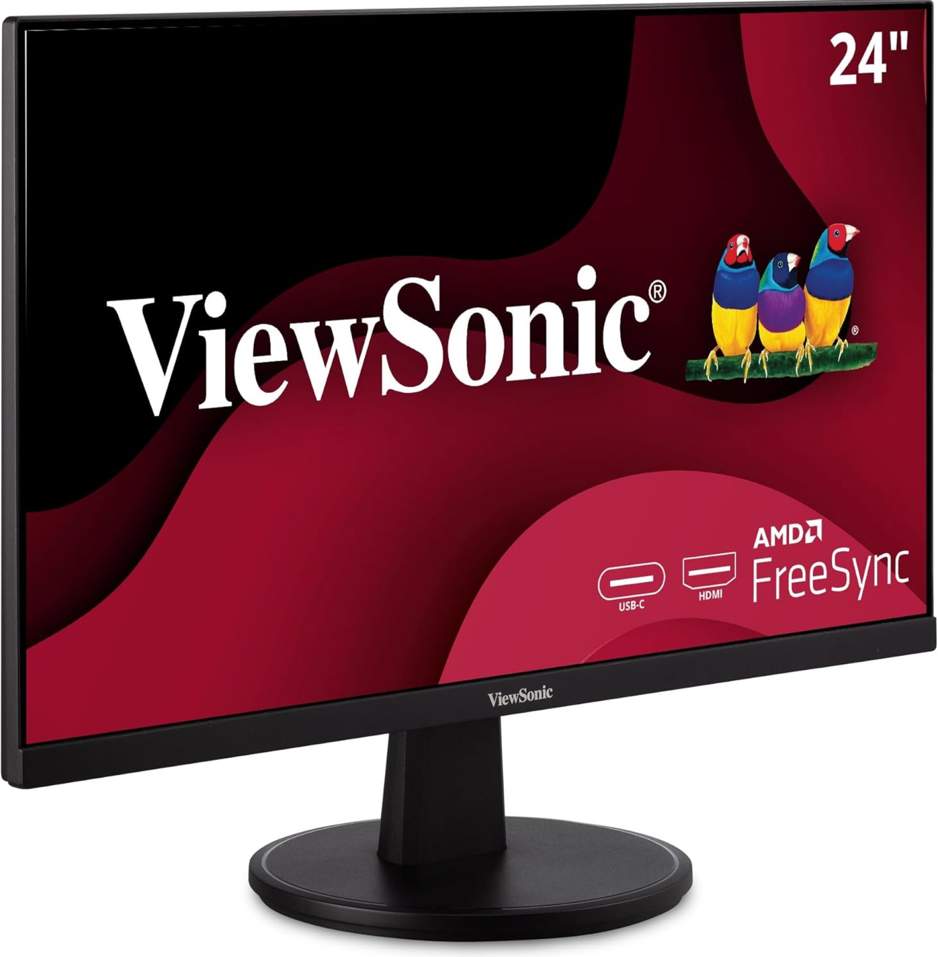 ViewSonic VA2447-MHU 24 Inch Full HD 1080p USB C Monitor with Ultra-Thin Bezel, FreeSync, 100Hz, Eye Care, HDMI, VGA Inputs for Home and Office ViewSonic VA2447-MHU 24 Inch Full HD 1080p USB C Monitor with Ultra-Thin Bezel, FreeSync, 100Hz, Eye Care, HDMI, VGA Inputs for Home and Office