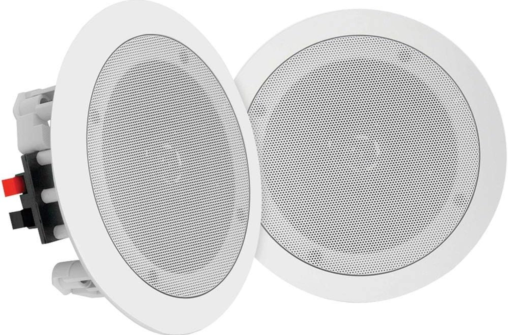 Pyle Pair 8″ Bluetooth Flush Mount In-wall In-ceiling 2-Way Universal Home Speaker System Spring Loaded Quick Connections Polypropylene Cone Polymer Tweeter Stereo Sound 250 Watts (PDICBT852RD) Pyle Pair 8″ Bluetooth Flush Mount In-wall In-ceiling 2-Way Universal Home Speaker System Spring Loaded Quick Connections Polypropylene Cone Polymer Tweeter Stereo Sound 250 Watts (PDICBT852RD)