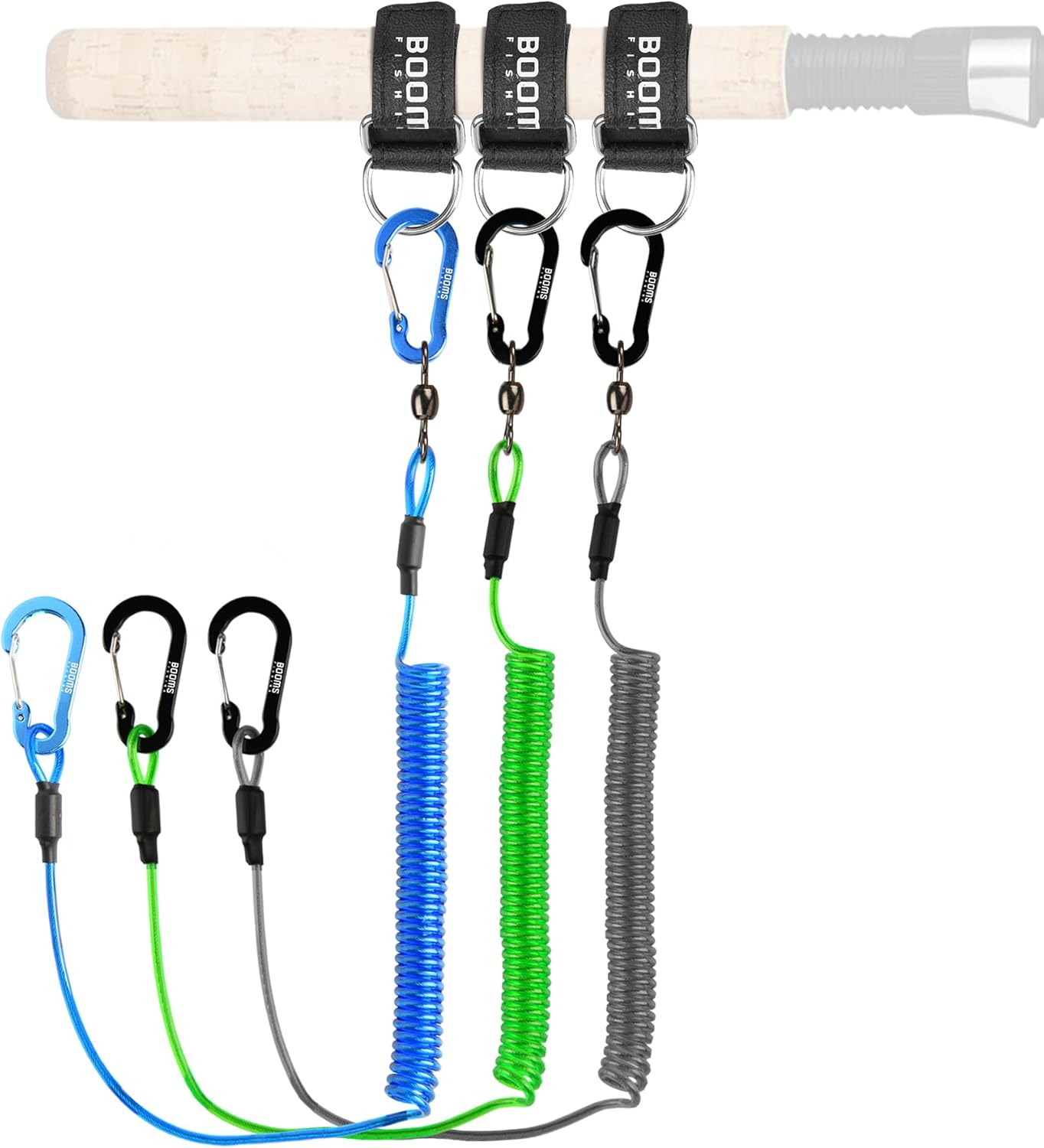 Booms Fishing T02 Fishing Pole Tether, Kayak Paddle Leash, Paddle Board Fishing Accessories, Heavy Duty Fishing Lanyard for Fishing Tools/Rods/Paddles Booms Fishing T02 Fishing Pole Tether, Kayak Paddle Leash, Paddle Board Fishing Accessories, Heavy Duty Fishing Lanyard for Fishing Tools/Rods/Paddles