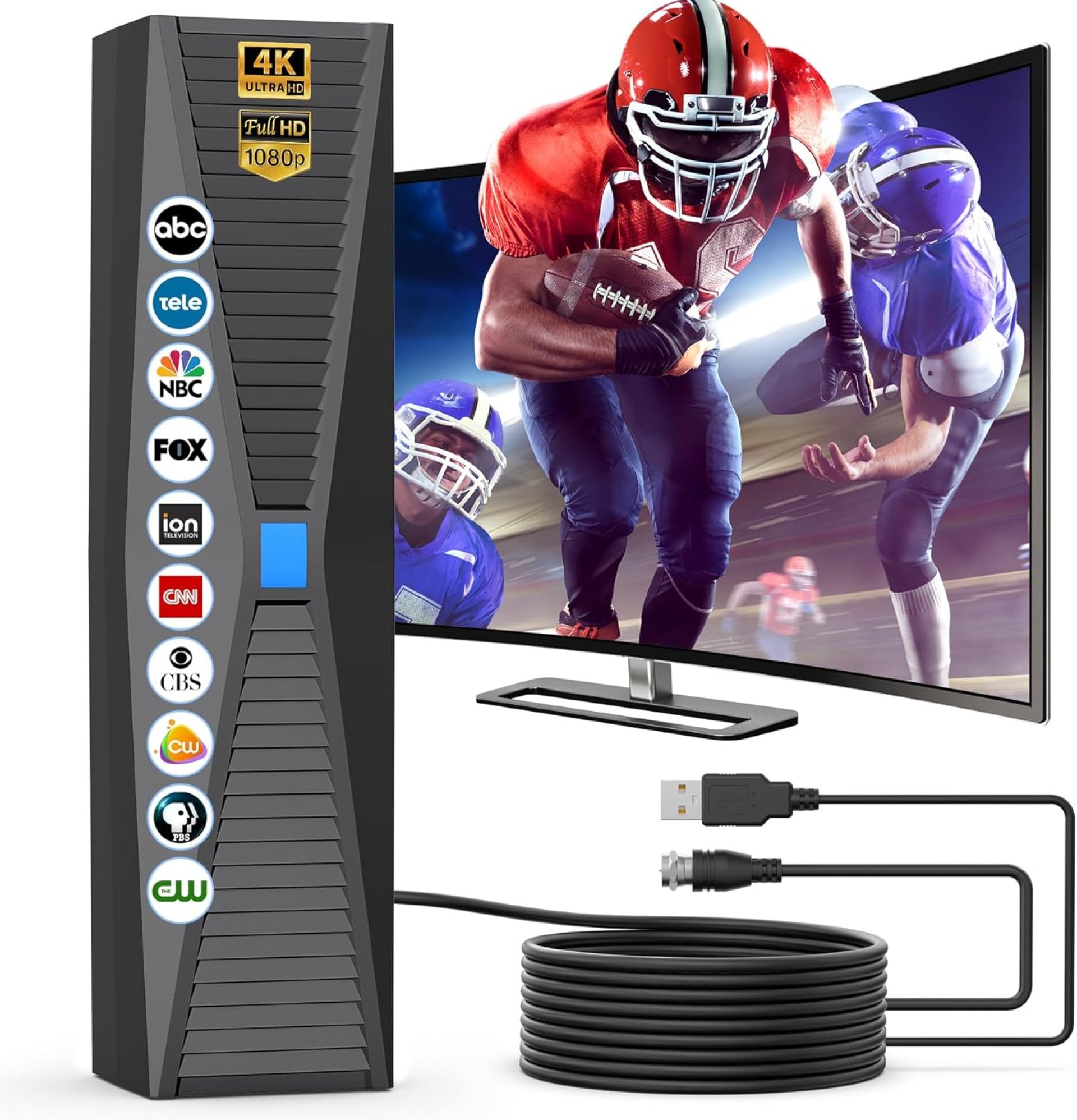 2025 TV Antenna,1000+ Miles Long Range Indoor TV Antenna,Antenna for Smart TV with 360° Signal Strongest Booster, HD Digital Antenna for All TVs Supports Local Channels 1080P 4K. 2025 TV Antenna,1000+ Miles Long Range Indoor TV Antenna,Antenna for Smart TV with 360° Signal Strongest Booster, HD Digital Antenna for All TVs Supports Local Channels 1080P 4K.