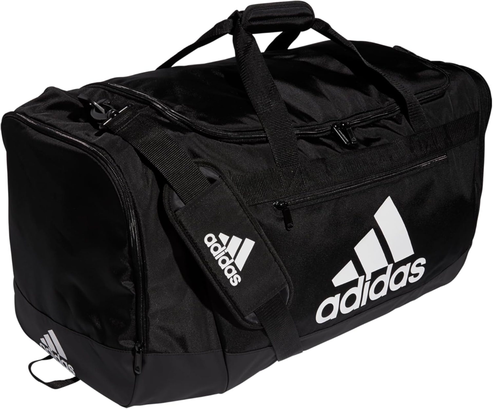 adidas Defender IV Duffel, Sports Duffle Men and Women, Durable Gym Bags, Black/White, Large (110L) adidas Defender IV Duffel, Sports Duffle Men and Women, Durable Gym Bags, Black/White, Large (110L)