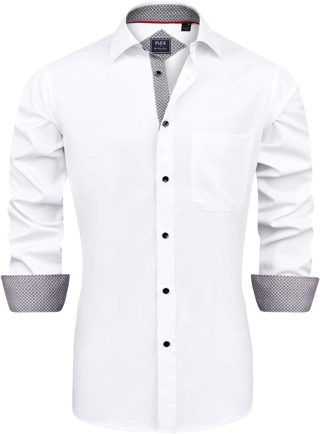 J.VER Men’s Casual Long Sleeve Stretch Dress Shirt Wrinkle-Free Regular Fit Button Down Shirts J.VER Men’s Casual Long Sleeve Stretch Dress Shirt Wrinkle-Free Regular Fit Button Down Shirts