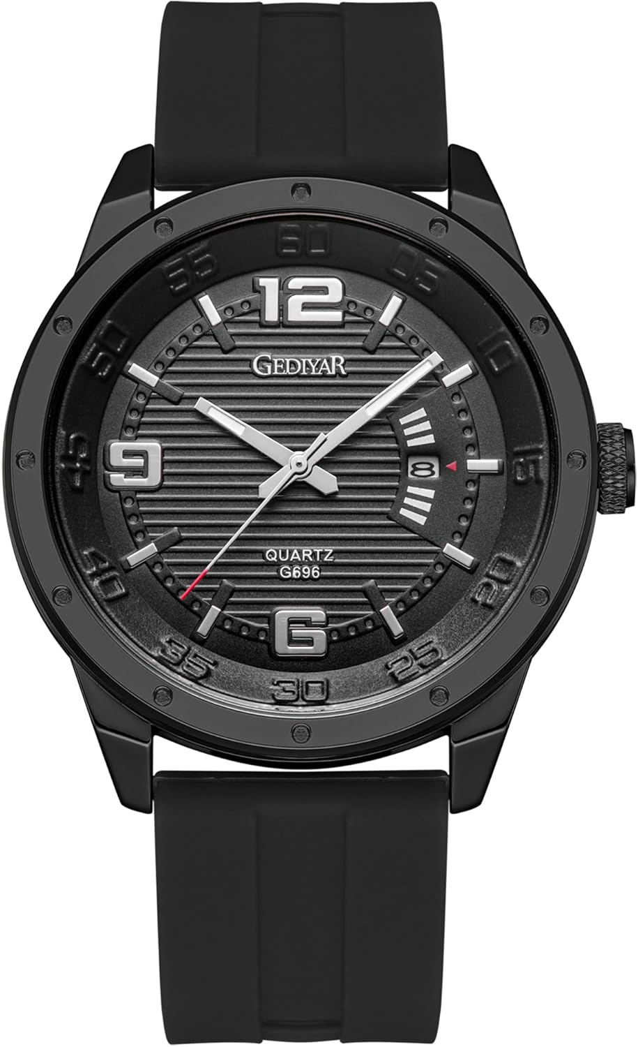 Fashion Analog Watch for Men, Waterproof Quartz Watch with Silicone Band, Unique Design Mens Military Army Sports Calendar Date Big Large Face Wrist Watch Fashion Analog Watch for Men, Waterproof Quartz Watch with Silicone Band, Unique Design Mens Military Army Sports Calendar Date Big Large Face Wrist Watch