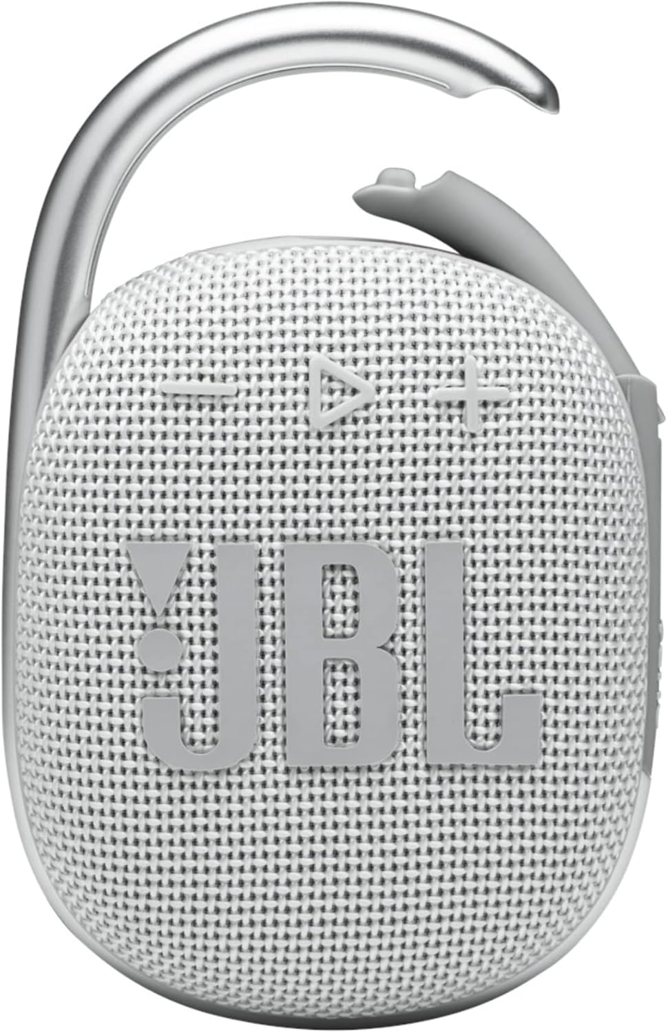 JBL Clip 4 – Portable Mini Bluetooth Speaker, big audio and punchy bass, integrated carabiner, IP67 waterproof and dustproof, 10 hours of playtime, speaker for home, outdoor and travel (White) JBL Clip 4 – Portable Mini Bluetooth Speaker, big audio and punchy bass, integrated carabiner, IP67 waterproof and dustproof, 10 hours of playtime, speaker for home, outdoor and travel (White)