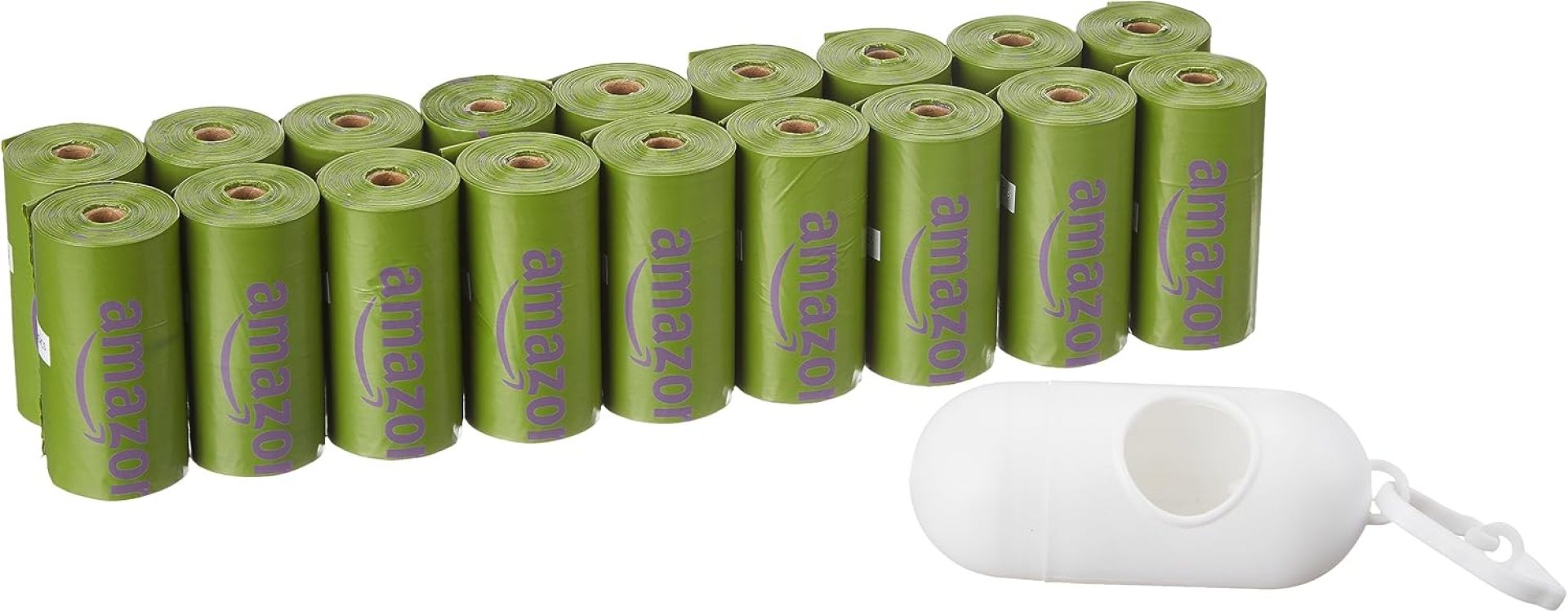 Amazon Basics Leakproof Dog Poop Bags With Dispenser and Leash Clip, Lavender Scented, 270 Count (18 Packs of 15), 13 Inch x 9 Inch Amazon Basics Leakproof Dog Poop Bags With Dispenser and Leash Clip, Lavender Scented, 270 Count (18 Packs of 15), 13 Inch x 9 Inch
