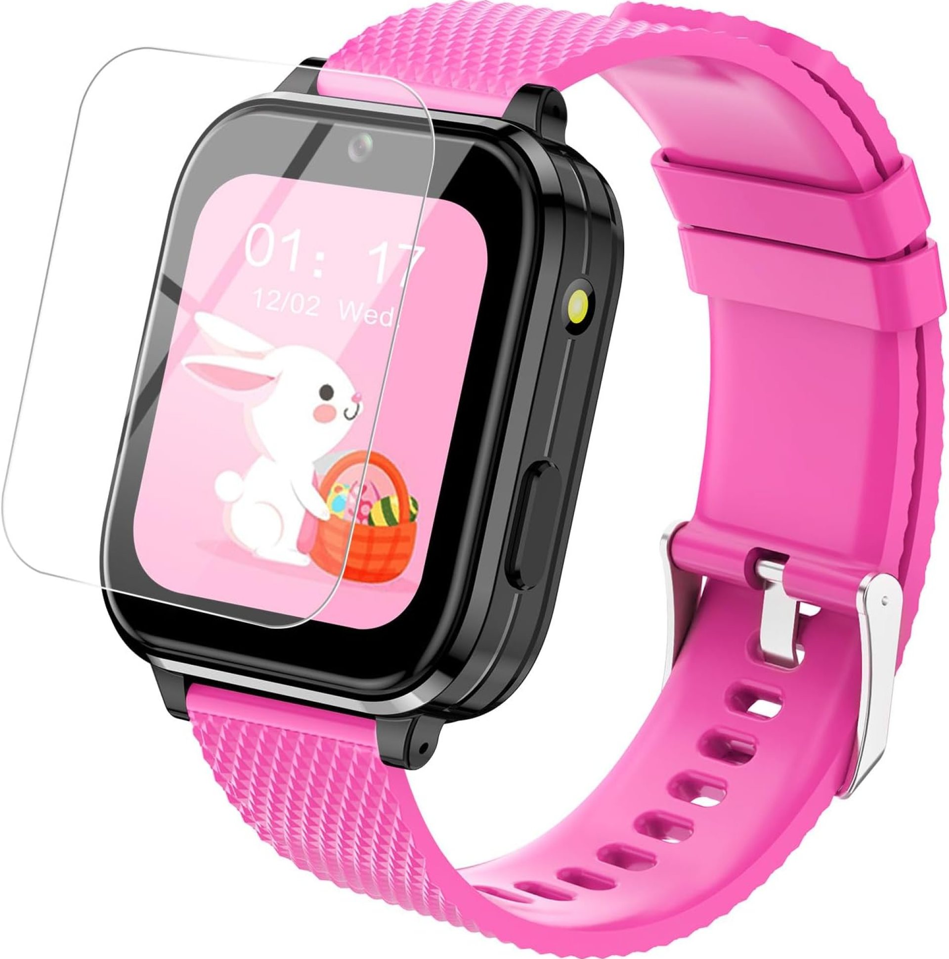cjc 4G Smart Watch for Kids, Kids Watch for Ages 4-12 – Includes 2 Way Call, SOS Alerts, Parental Controls, Games, Camera, Alarm, Music Children’s Smart Watch Gift (Rose red) cjc 4G Smart Watch for Kids, Kids Watch for Ages 4-12 – Includes 2 Way Call, SOS Alerts, Parental Controls, Games, Camera, Alarm, Music Children’s Smart Watch Gift (Rose red)