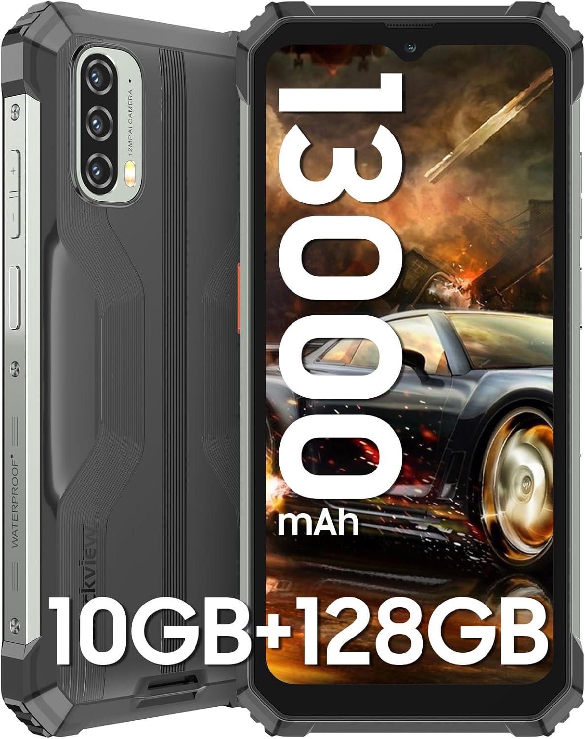Blackview Phone BV7100 Rugged Smartphone,13000mAh 33W Fast Charge,10GB+128GB/1TB Expand Rugged Phone, 6.58″ FHD+ 1080*2408, IP69K Waterproof Smartphone, NFC/OTG/Glove Mode, Face/Fingerprint Unlocked Blackview Phone BV7100 Rugged Smartphone,13000mAh 33W Fast Charge,10GB+128GB/1TB Expand Rugged Phone, 6.58″ FHD+ 1080*2408, IP69K Waterproof Smartphone, NFC/OTG/Glove Mode, Face/Fingerprint Unlocked