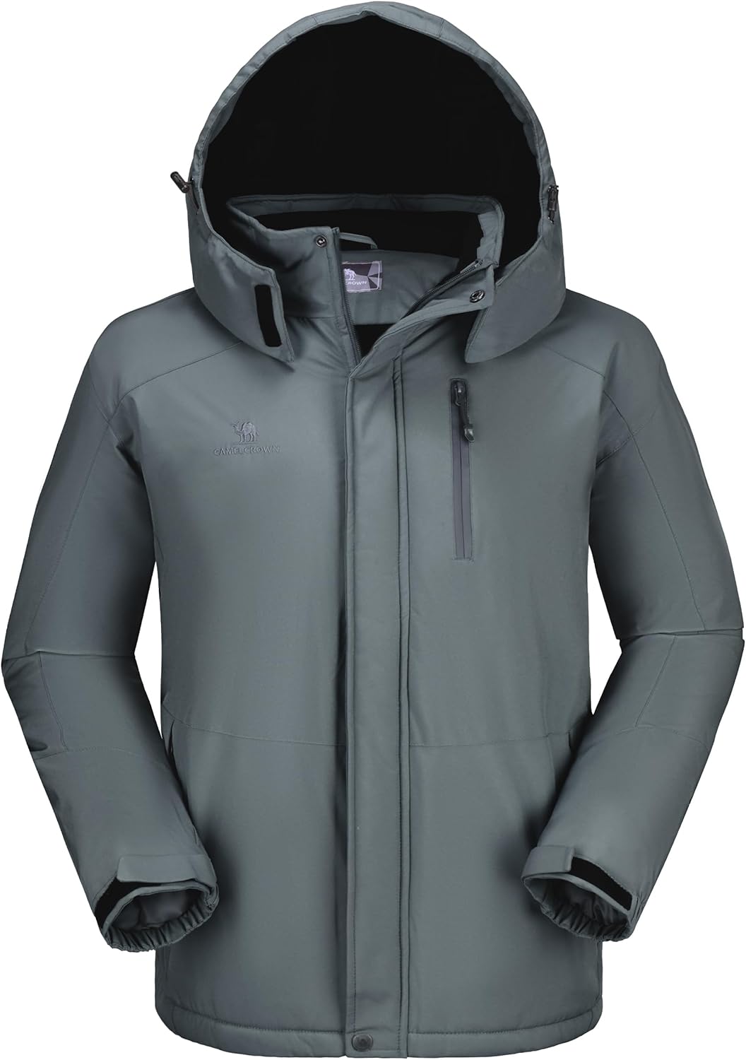 CAMELSPORTS Mens Winter Jacket Waterproof Warm Snow Ski Jackets Faux Fur Fleece Rain Coats with Removable Hood CAMELSPORTS Mens Winter Jacket Waterproof Warm Snow Ski Jackets Faux Fur Fleece Rain Coats with Removable Hood