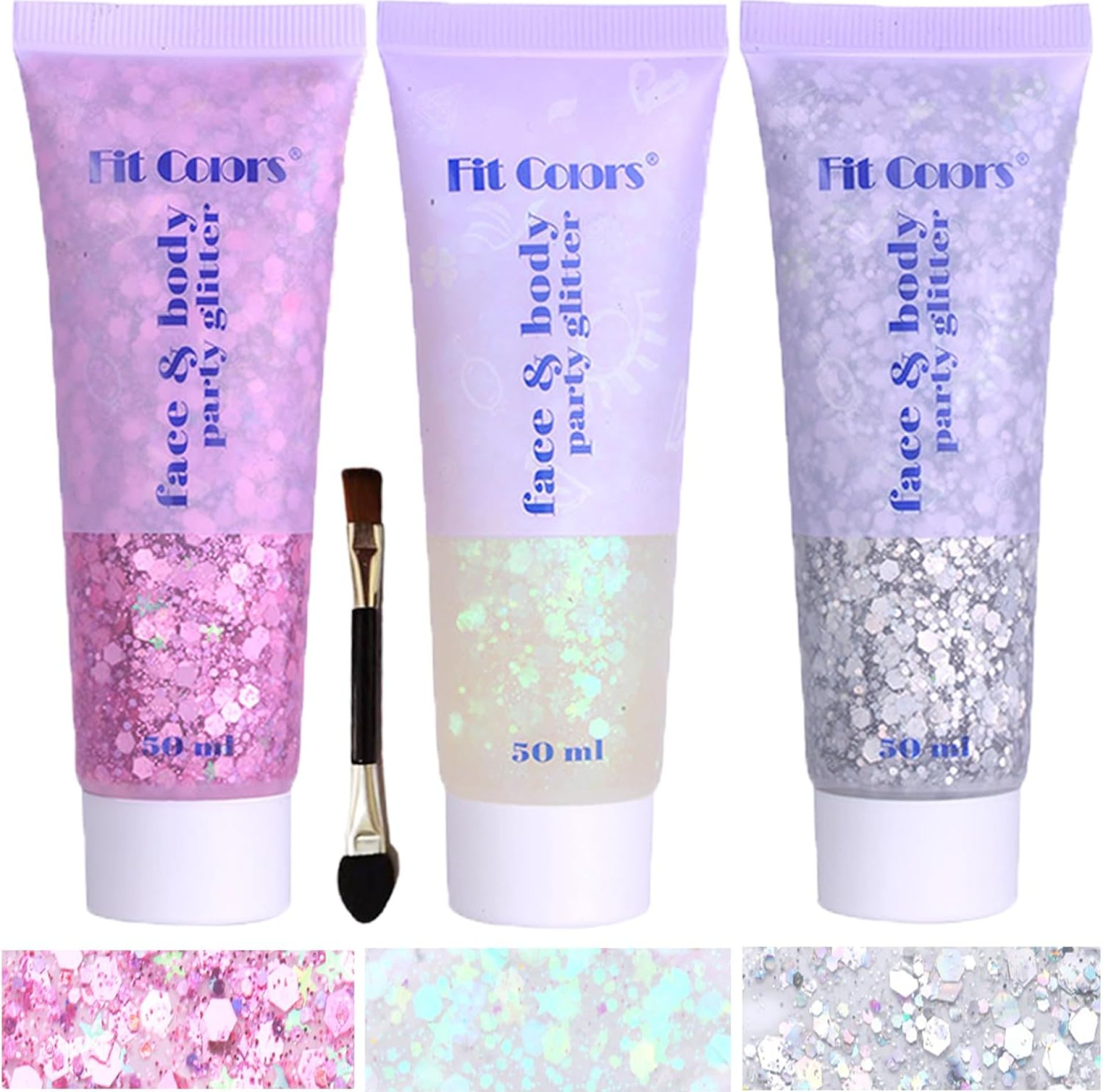 Body Face Chunky Glitter Gel: Pink White Silver Sparkles Makeup for Singer Concerts Disco Festival Rave Accessories 150ml Sequins Mermaid Hair 150ml Body Face Chunky Glitter Gel: Pink White Silver Sparkles Makeup for Singer Concerts Disco Festival Rave Accessories 150ml Sequins Mermaid Hair 150ml