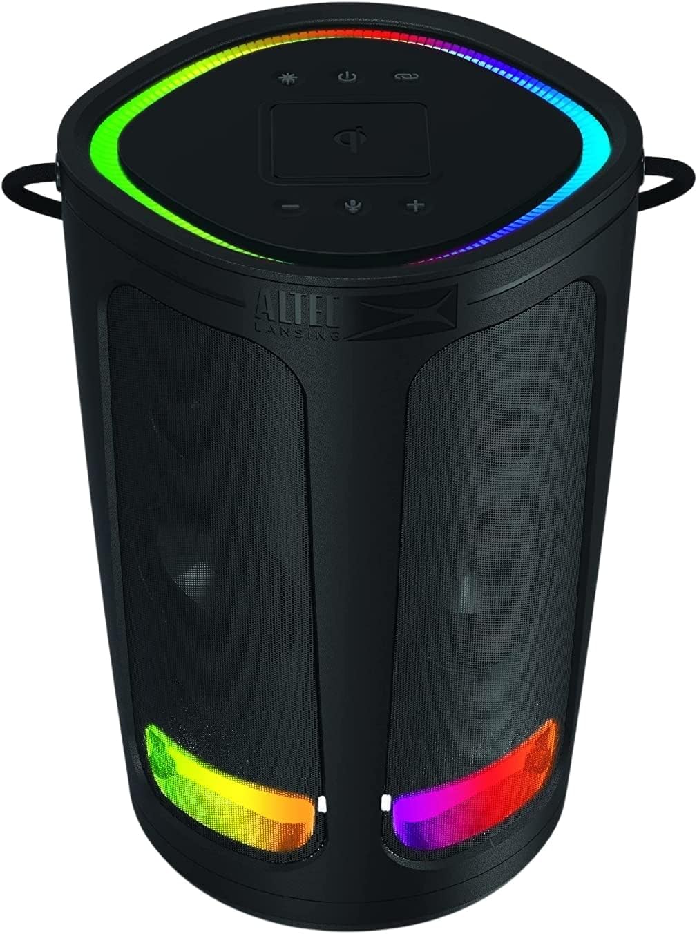 Altec Lansing Soundbucket XL – Waterproof Bluetooth Speaker with Customizable LED Lights, Qi Wireless Charging, 20 Hours Playtime & 100 Foot Range Altec Lansing Soundbucket XL – Waterproof Bluetooth Speaker with Customizable LED Lights, Qi Wireless Charging, 20 Hours Playtime & 100 Foot Range