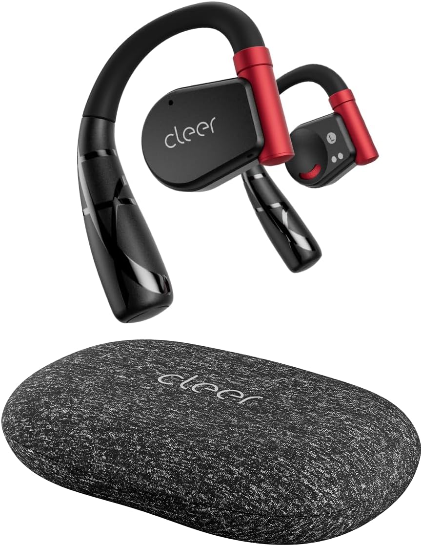 Cleer ARC II Sport Open Ear Headphones, True Wireless Ear Buds with Dual Mic, Sweat Resistant, Multi-Point Connect, 35 Hrs Playtime, Secure Fit, Bluetooth 5.3 Earbuds with Ear Hooks, Preset EQ, Black Cleer ARC II Sport Open Ear Headphones, True Wireless Ear Buds with Dual Mic, Sweat Resistant, Multi-Point Connect, 35 Hrs Playtime, Secure Fit, Bluetooth 5.3 Earbuds with Ear Hooks, Preset EQ, Black