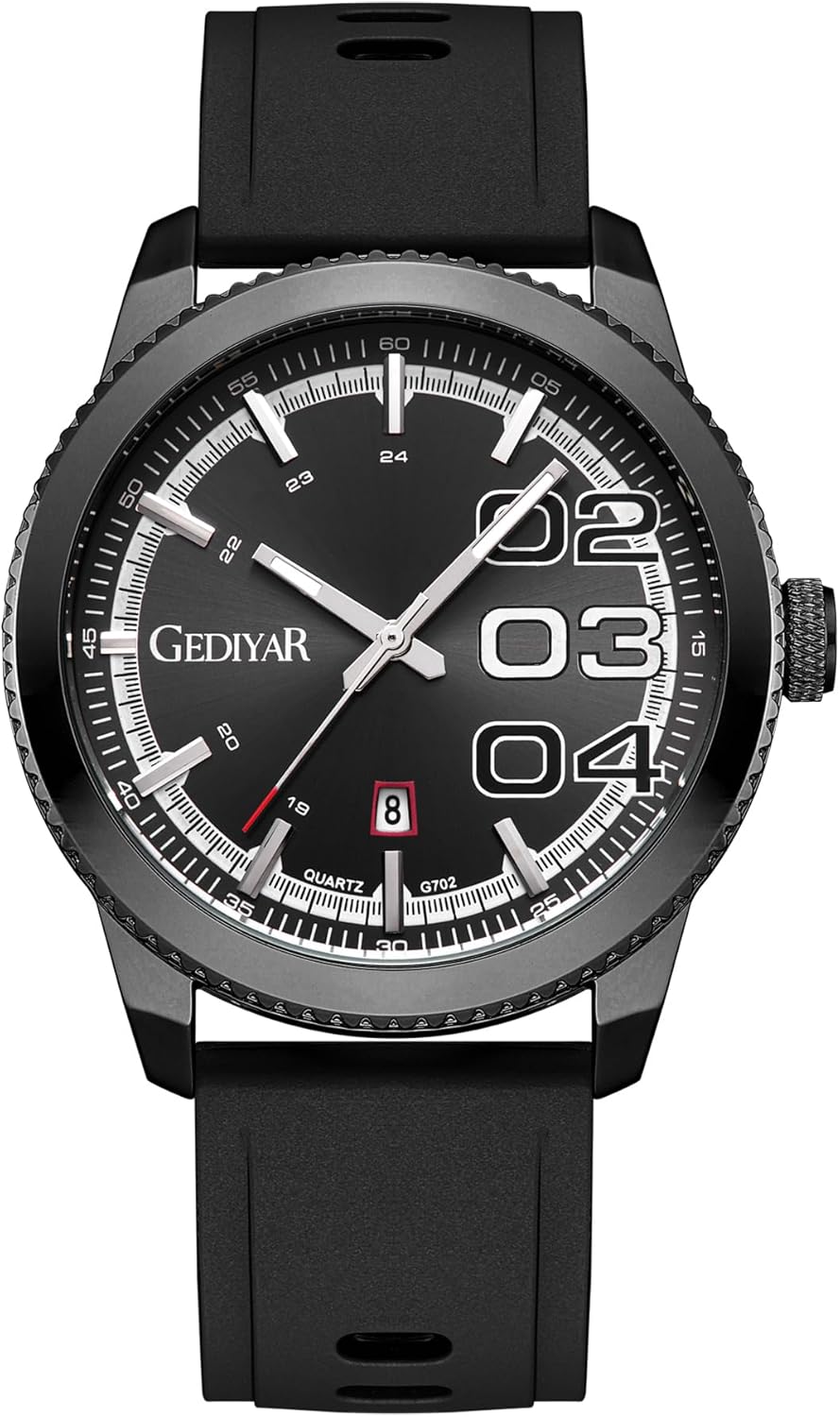 Men’s Large Big Face Wrist Watch Waterproof Silicone Band Watch for Men Quartz Analog,Easy Read Male Dress Date Luminous Sport Watch Elegant Gift Men’s Large Big Face Wrist Watch Waterproof Silicone Band Watch for Men Quartz Analog,Easy Read Male Dress Date Luminous Sport Watch Elegant Gift