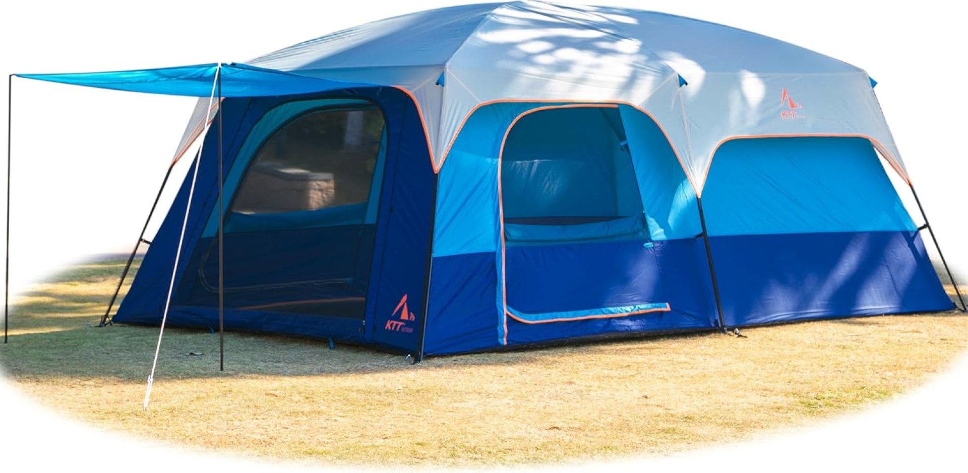 KTT Extra Large Tent 10-12-14 Person(B),Family Cabin Tents,2 Rooms,3 Doors and 3 Windows with Mesh,Straight Wall,Waterproof,Double Layer,Big Tent for Outdoor,Picnic,Camping,Family Gathering KTT Extra Large Tent 10-12-14 Person(B),Family Cabin Tents,2 Rooms,3 Doors and 3 Windows with Mesh,Straight Wall,Waterproof,Double Layer,Big Tent for Outdoor,Picnic,Camping,Family Gathering