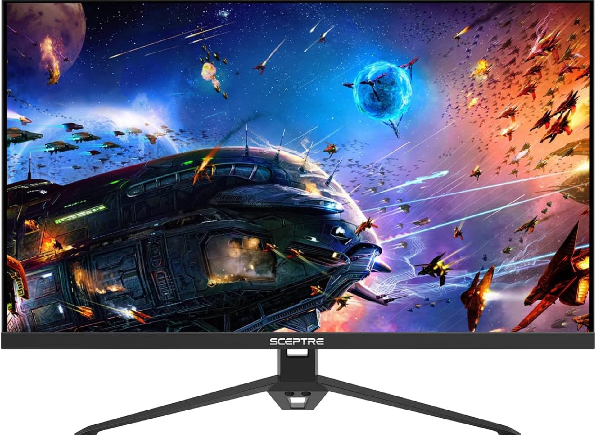 Sceptre 27-inch IPS Gaming Monitor up to 165Hz DisplayPort HDMI 300 Lux Build-in Speakers, Machine Black (E278B-FPT168) Sceptre 27-inch IPS Gaming Monitor up to 165Hz DisplayPort HDMI 300 Lux Build-in Speakers, Machine Black (E278B-FPT168)