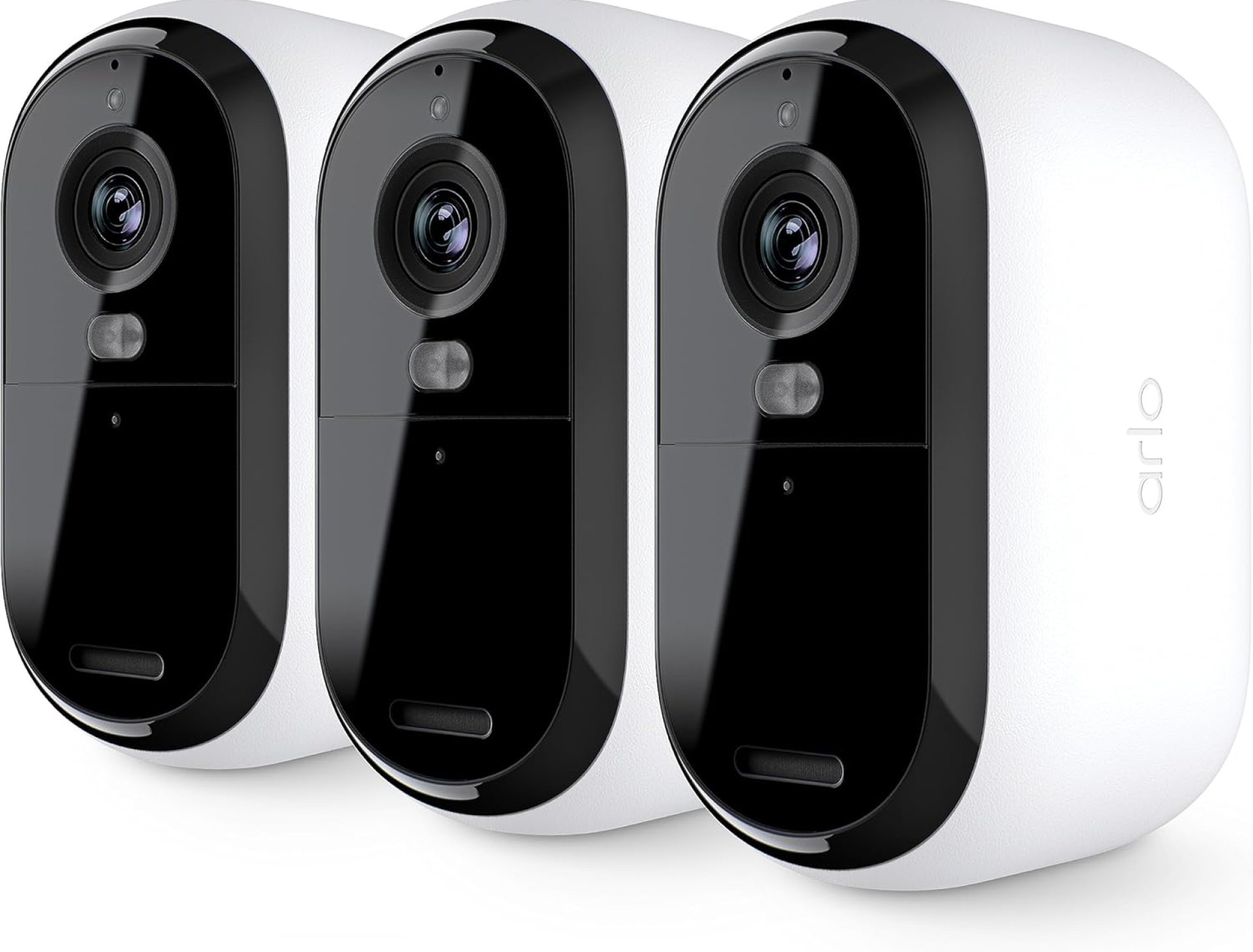 Arlo Essential Security Camera 2K | Indoor – Outdoor | 2nd Gen | Wireless with Spotlight, 2-Way Audio, Color Night Vision, Live Stream, Motion Activation, Real Time Notifications – White, 3 Cameras Arlo Essential Security Camera 2K | Indoor – Outdoor | 2nd Gen | Wireless with Spotlight, 2-Way Audio, Color Night Vision, Live Stream, Motion Activation, Real Time Notifications – White, 3 Cameras
