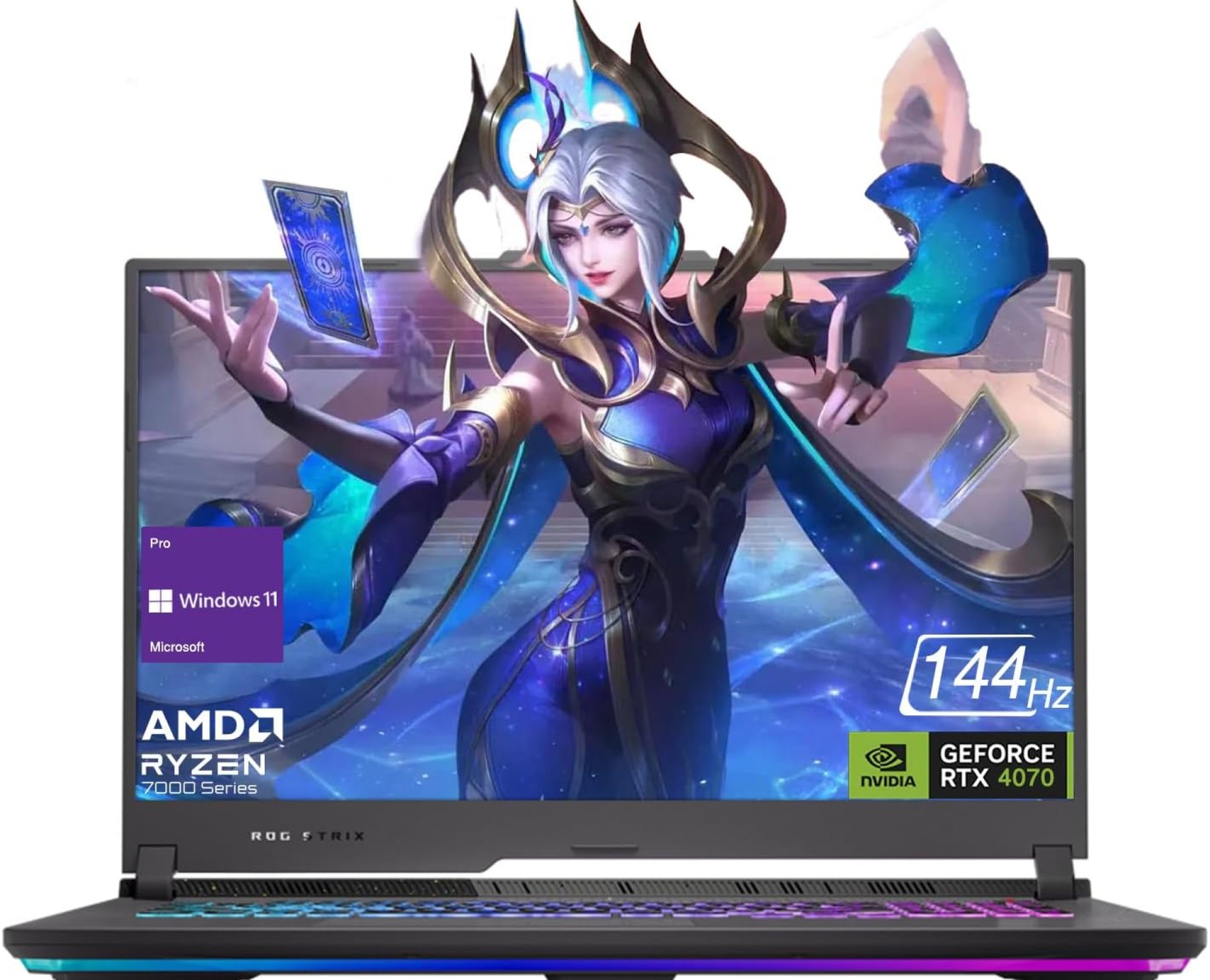 ASUS ROG Strix G17 Gaming Laptop, 17.3″ FHD 144Hz, AMD Ryzen 9 7845HX, GeForce RTX 4070, 64GB DDR5 RAM, 4TB PCIe M.2 SSD, HDMI, USB 3.2 Gen 1, Wi-Fi 6, RGB Backlit Keyboard, Windows 11 Pro, Black ASUS ROG Strix G17 Gaming Laptop, 17.3″ FHD 144Hz, AMD Ryzen 9 7845HX, GeForce RTX 4070, 64GB DDR5 RAM, 4TB PCIe M.2 SSD, HDMI, USB 3.2 Gen 1, Wi-Fi 6, RGB Backlit Keyboard, Windows 11 Pro, Black