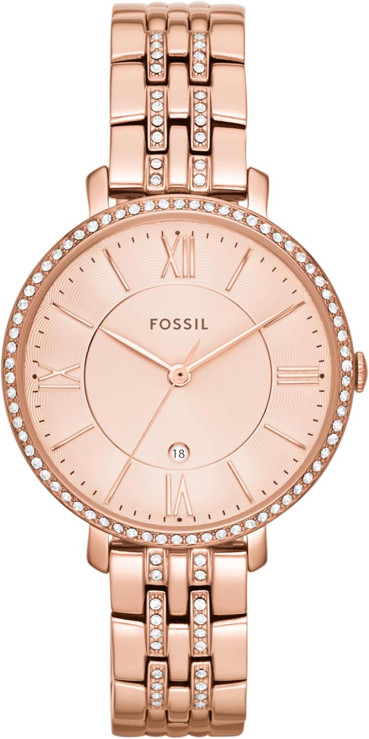 Fossil Women’s Jacqueline Quartz Stainless Steel Three-Hand Watch Fossil Women’s Jacqueline Quartz Stainless Steel Three-Hand Watch