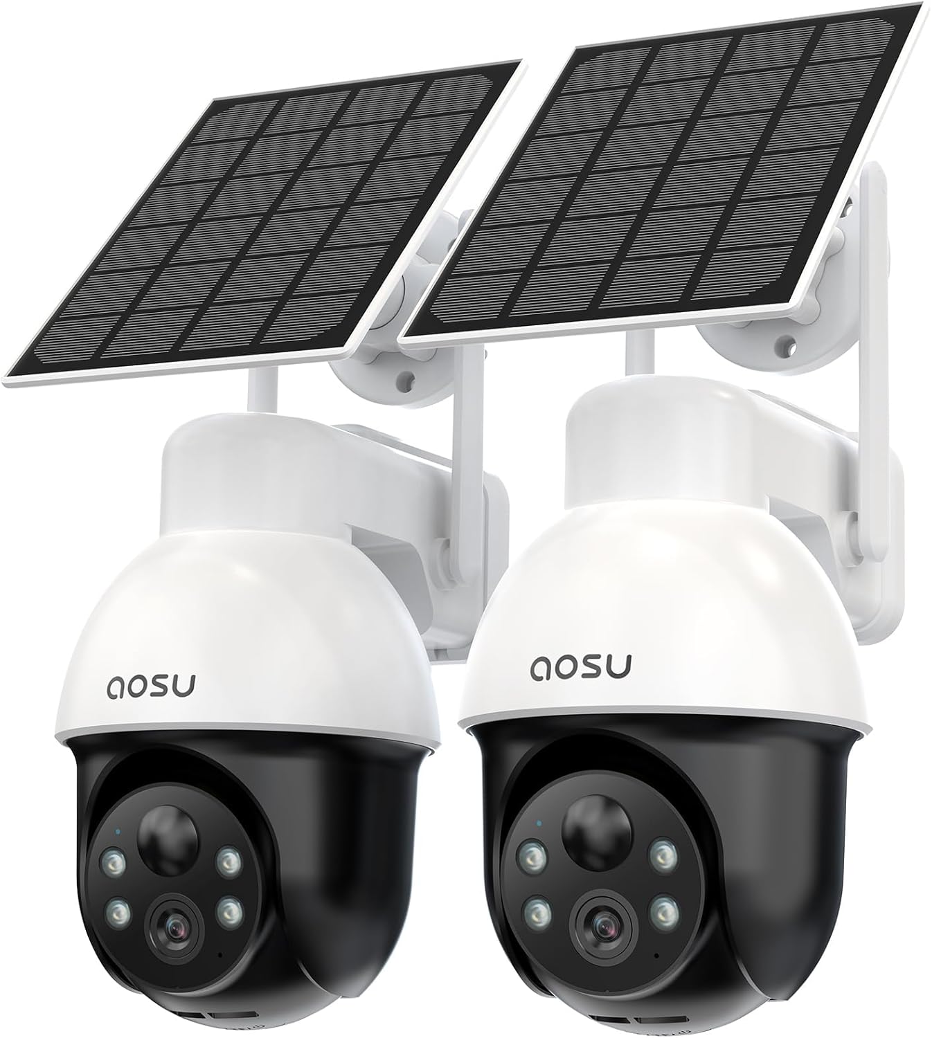 AOSU 3K/5MP Solar Security Cameras System Wireless Outdoor, Battery Powered WiFi Camera for Home Security, Panoramic PTZ, Auto Tracking, Human/Vehicle Detection, Color Night Vision (2 Pack) AOSU 3K/5MP Solar Security Cameras System Wireless Outdoor, Battery Powered WiFi Camera for Home Security, Panoramic PTZ, Auto Tracking, Human/Vehicle Detection, Color Night Vision (2 Pack)