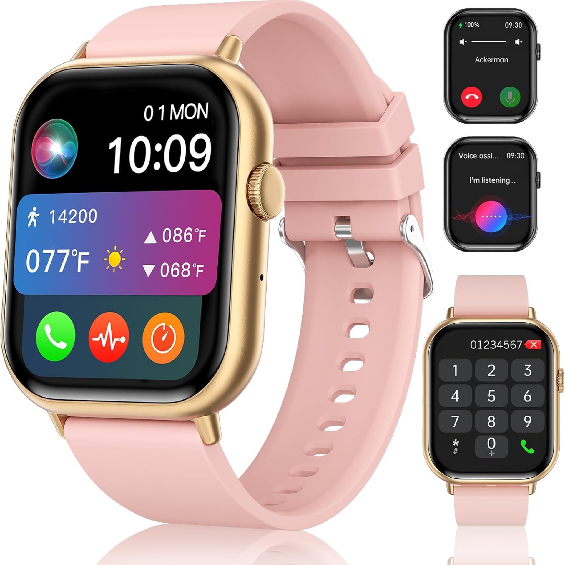 Smart Watches for Women Men (Answer/Make Call), 2.01″ HD Screen Fitness Tracker Watch with Blood Pressure/Heart Rate/Sleep Monitor, Smart Watch for Android iOS Phones, IP67 Waterproof Sport Watch Smart Watches for Women Men (Answer/Make Call), 2.01″ HD Screen Fitness Tracker Watch with Blood Pressure/Heart Rate/Sleep Monitor, Smart Watch for Android iOS Phones, IP67 Waterproof Sport Watch