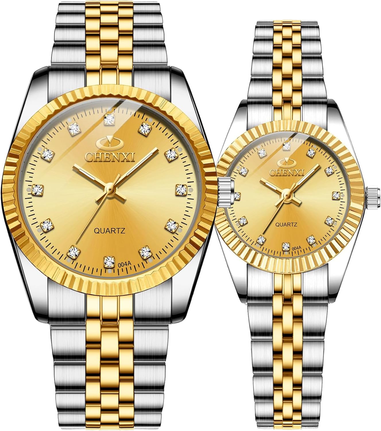 MASTOP Swiss Brand Two Tone Watch Men Women Gold Silver Stainless Steel Waterproof Couple Watches MASTOP Swiss Brand Two Tone Watch Men Women Gold Silver Stainless Steel Waterproof Couple Watches