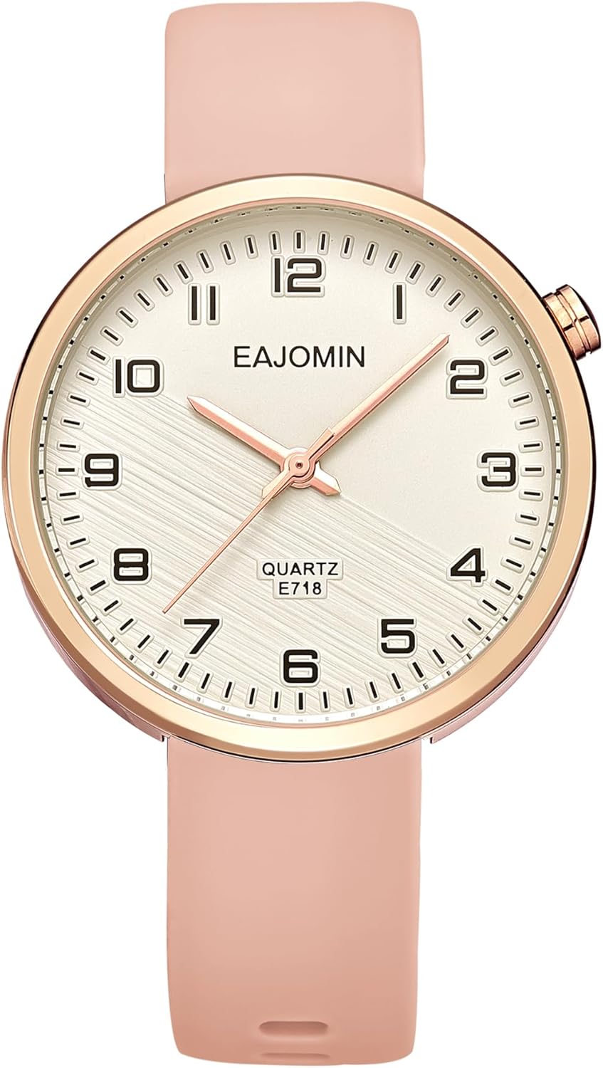 Waterproof Analog Women’s Watch for Nurses, Nursing, Lady,Students,with Easy Read Dial,Second Hand Soft Silicone Band Quartz Female Dress Wrist Watches Waterproof Analog Women’s Watch for Nurses, Nursing, Lady,Students,with Easy Read Dial,Second Hand Soft Silicone Band Quartz Female Dress Wrist Watches