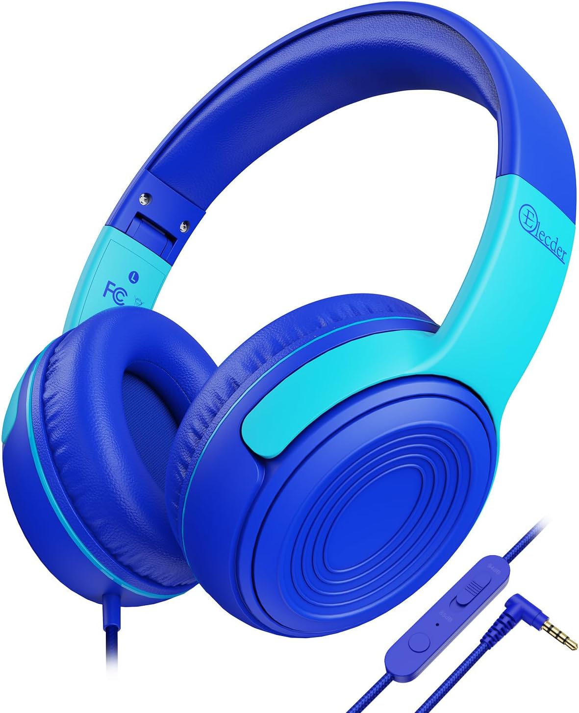 ELECDER Kids Headphones, S8 Wired Headphones for Kids with Microphone for Boys Girls, Adjustable 85dB/94dB Volume Limited (Navy/Blue) ELECDER Kids Headphones, S8 Wired Headphones for Kids with Microphone for Boys Girls, Adjustable 85dB/94dB Volume Limited (Navy/Blue)