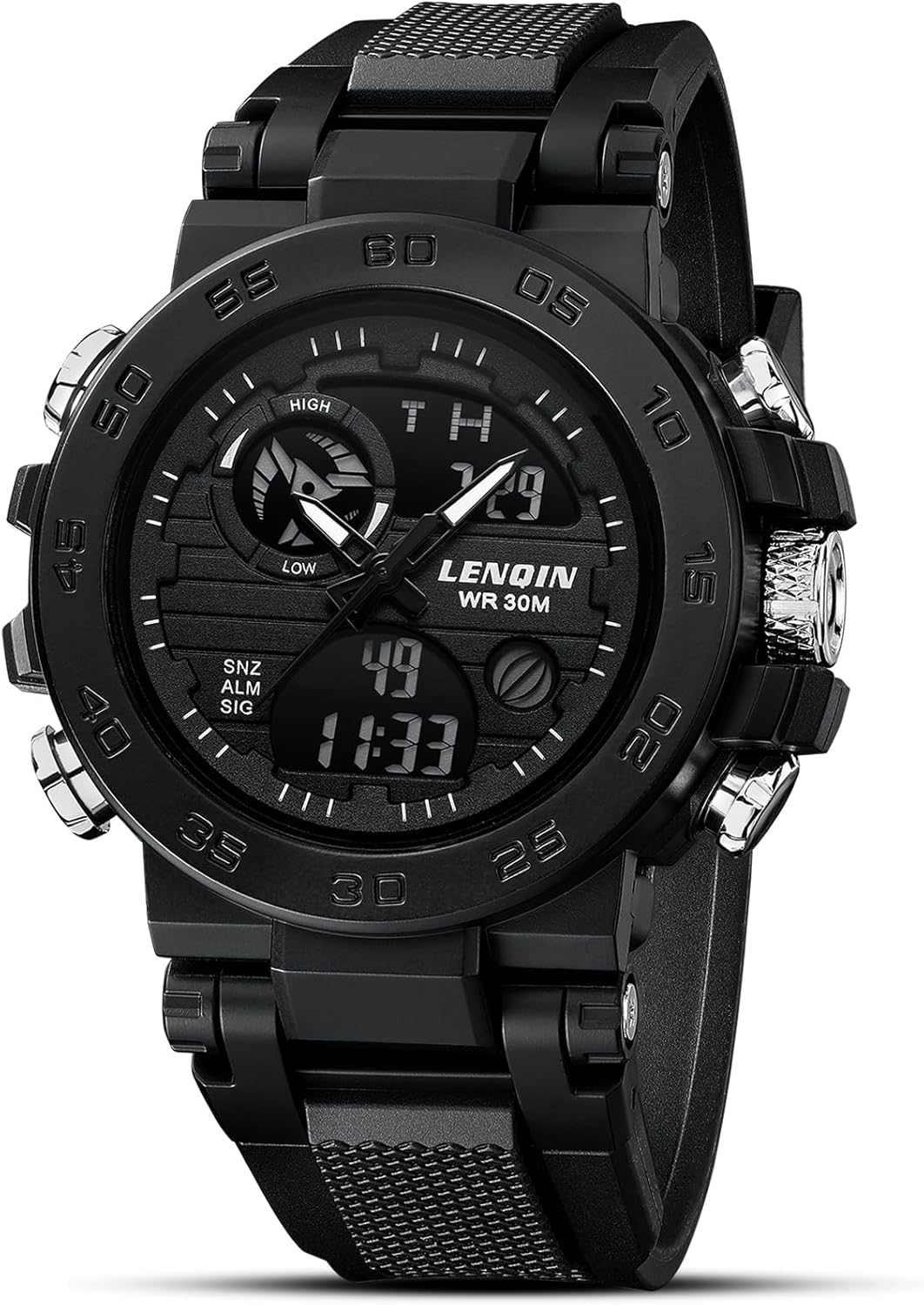 LN LENQIN Mens Watches Digital Military Watches for Men Army Survival Tactical Sports Outdoor Stopwatch Fashion Luxury Waterproof Men’s Wrist Watches with LED Backlight/Timer/Alarm/Date LN LENQIN Mens Watches Digital Military Watches for Men Army Survival Tactical Sports Outdoor Stopwatch Fashion Luxury Waterproof Men’s Wrist Watches with LED Backlight/Timer/Alarm/Date