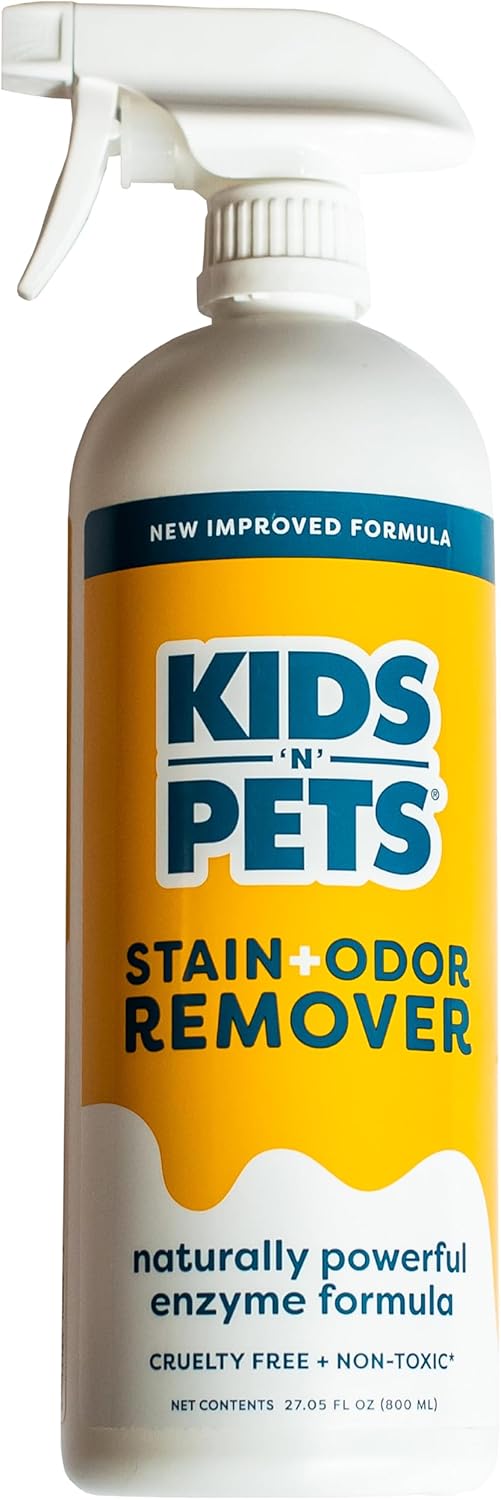 KIDS ‘N’ PETS – Instant All-Purpose Stain & Odor Remover – 27.05 fl oz – Permanently Eliminates Tough Stains & Odors – Even Urine Odors – No Harsh Chemicals, Non-Toxic & Child Safe, Multi-Color KIDS ‘N’ PETS – Instant All-Purpose Stain & Odor Remover – 27.05 fl oz – Permanently Eliminates Tough Stains & Odors – Even Urine Odors – No Harsh Chemicals, Non-Toxic & Child Safe, Multi-Color